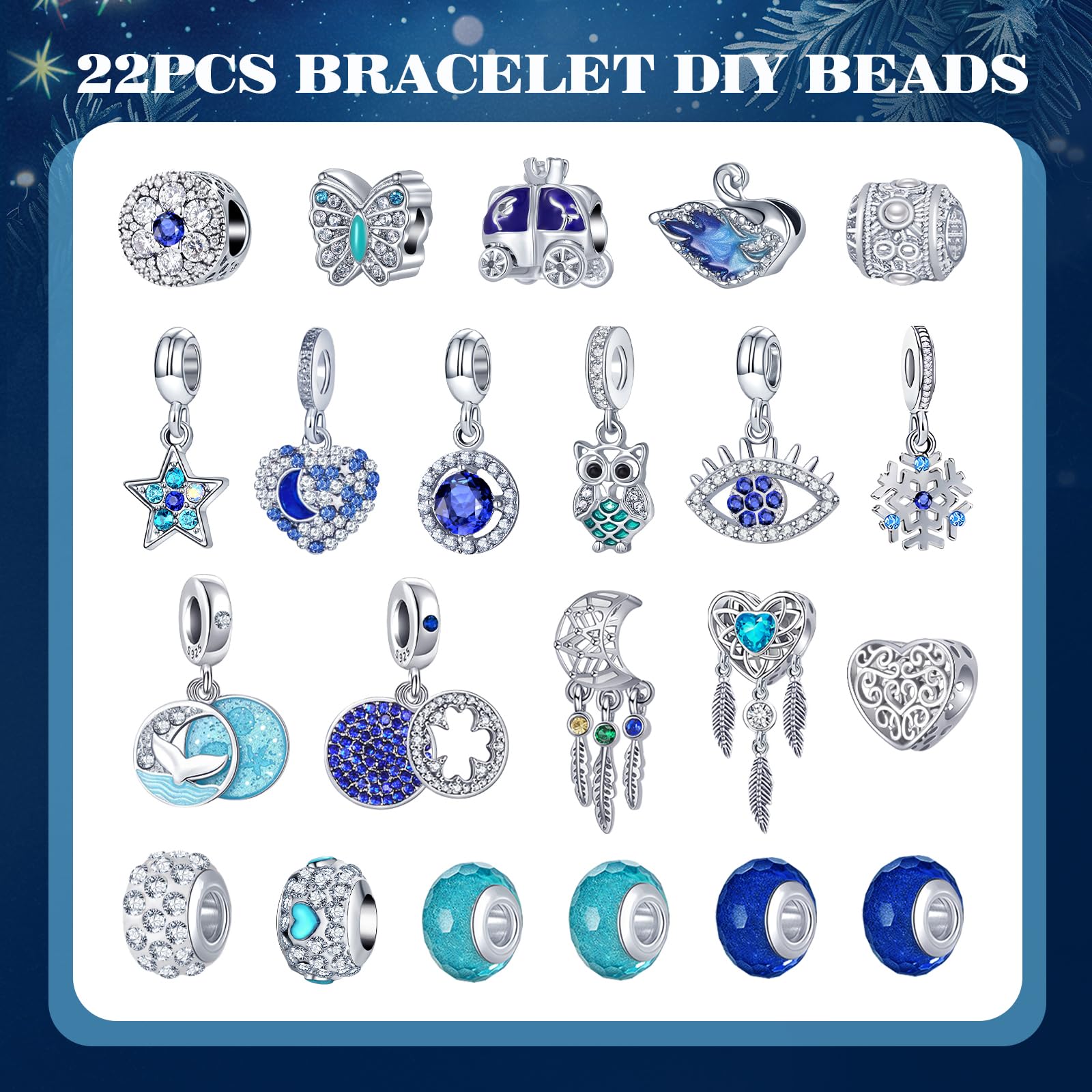 Hymarvo Calendario Adviento 2026 Joyas Niñas Mujer, Bisuteria Kit para Hacer Pulseras Manualidades Regalo