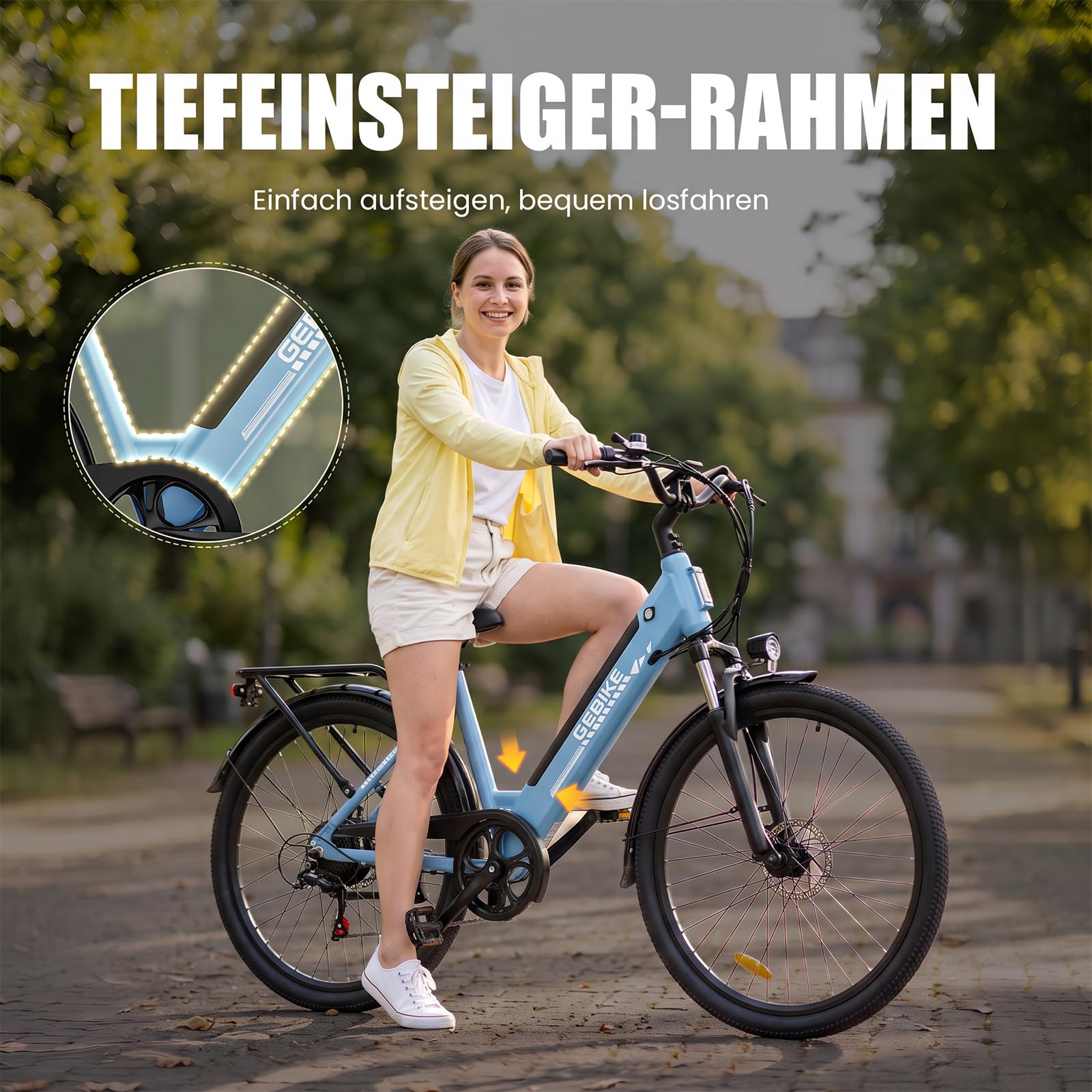 Vélo Électrique Adulte 26", Batterie Amovible 468 Wh, Autonomie jusqu'à 88,5 km, 25 km/h, Vélo de Trekking avec Moteur 250W, VTC Électrique Adulte 7 Vitesses, Charge Max. 120 kg, E-Bike Adults