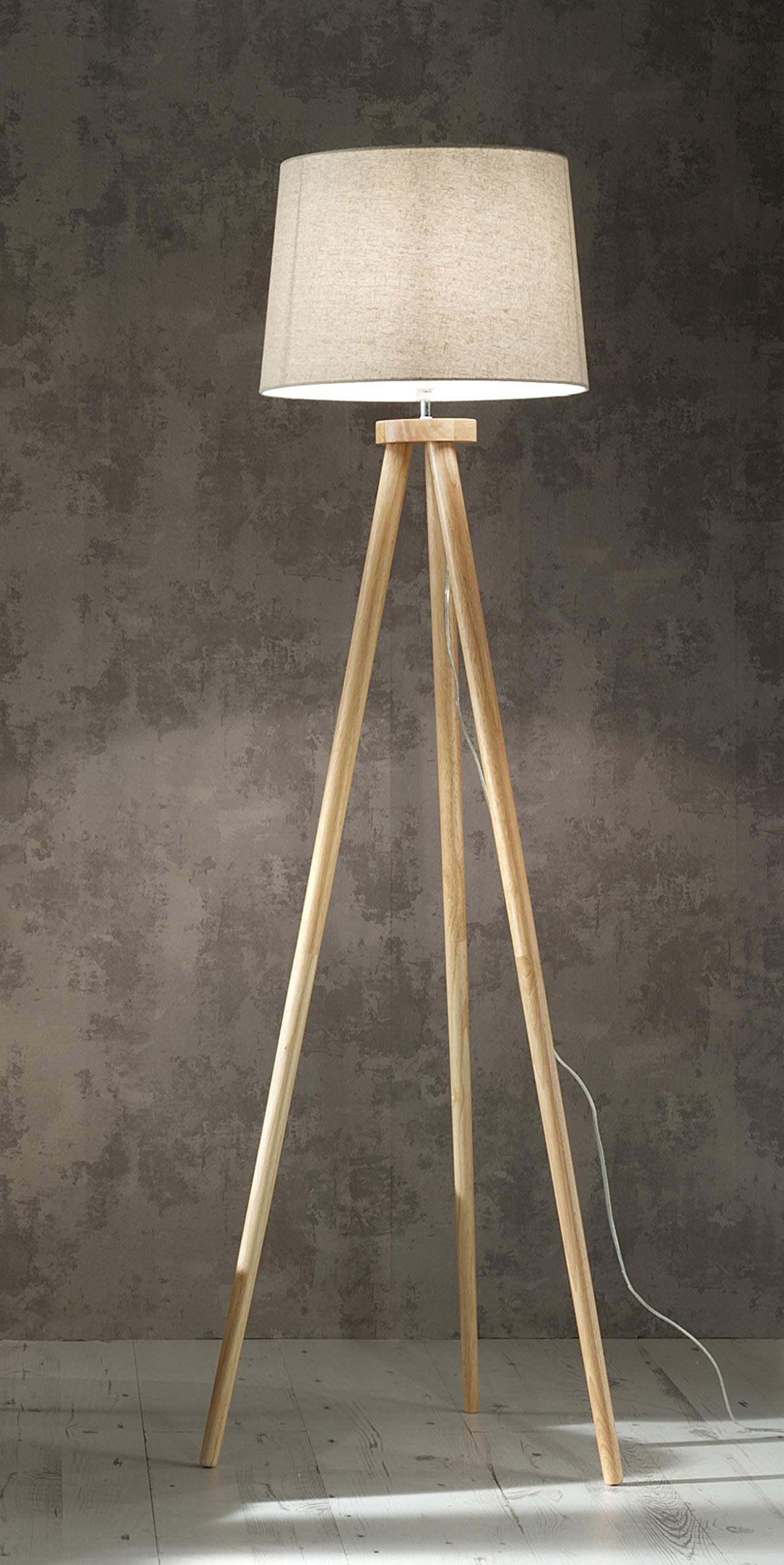 K Living  Beige Chadwick Natural Wood Tri, Sports Direct