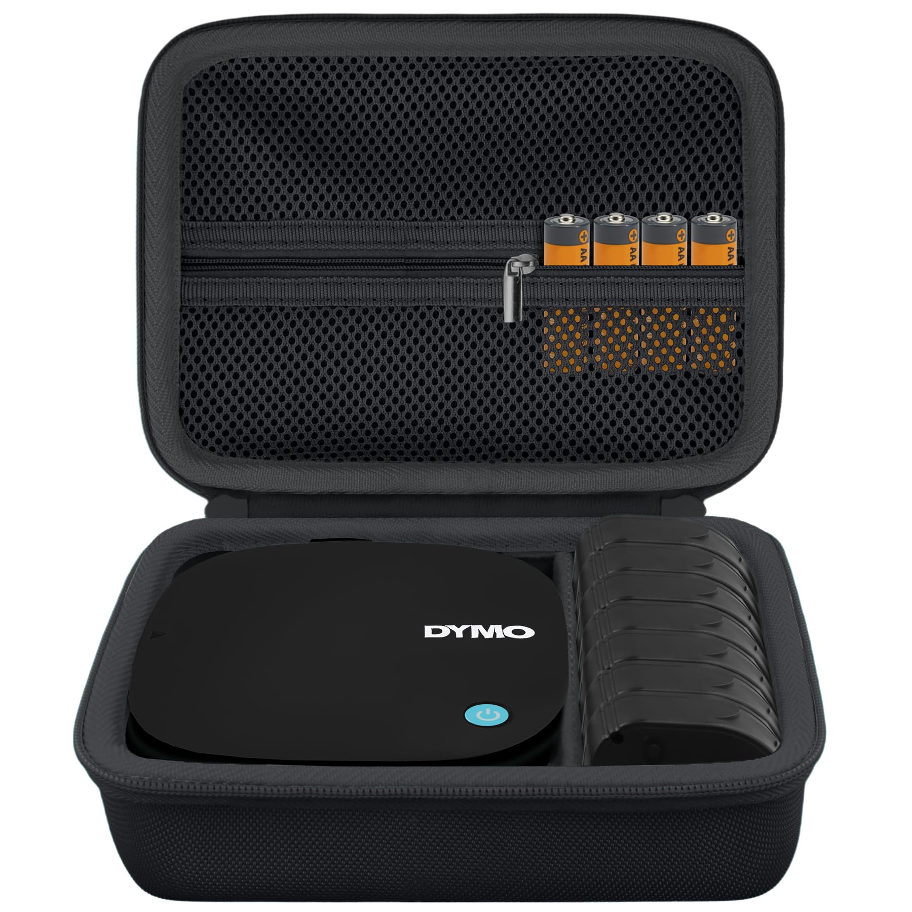 Label Printer Case Compatible with DYMO LetraTag 200B Compact Label Maker(Black Case)