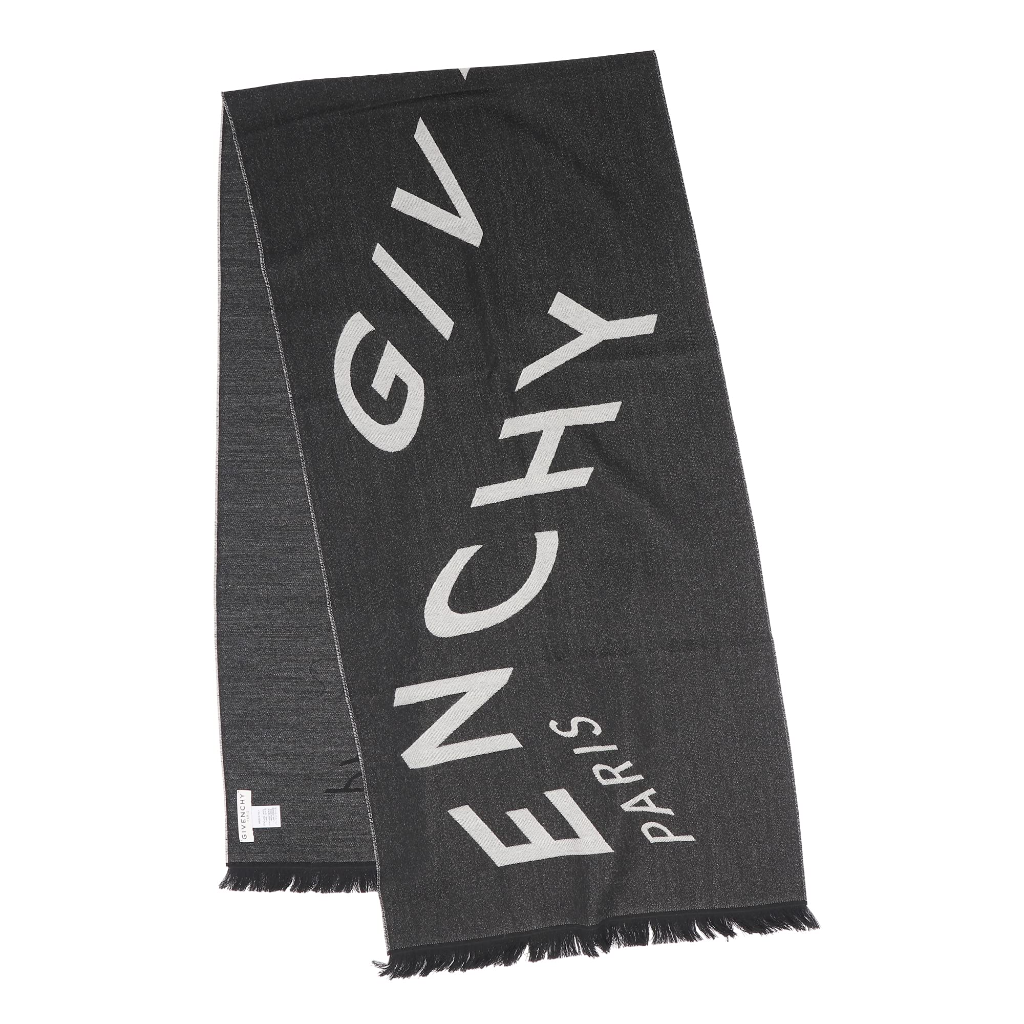 GIVENCHY [ジバンシイ] マフラー・ストール 4518 J4183 1 ウール ブラック 黒/ホワイト [並行輸入品]