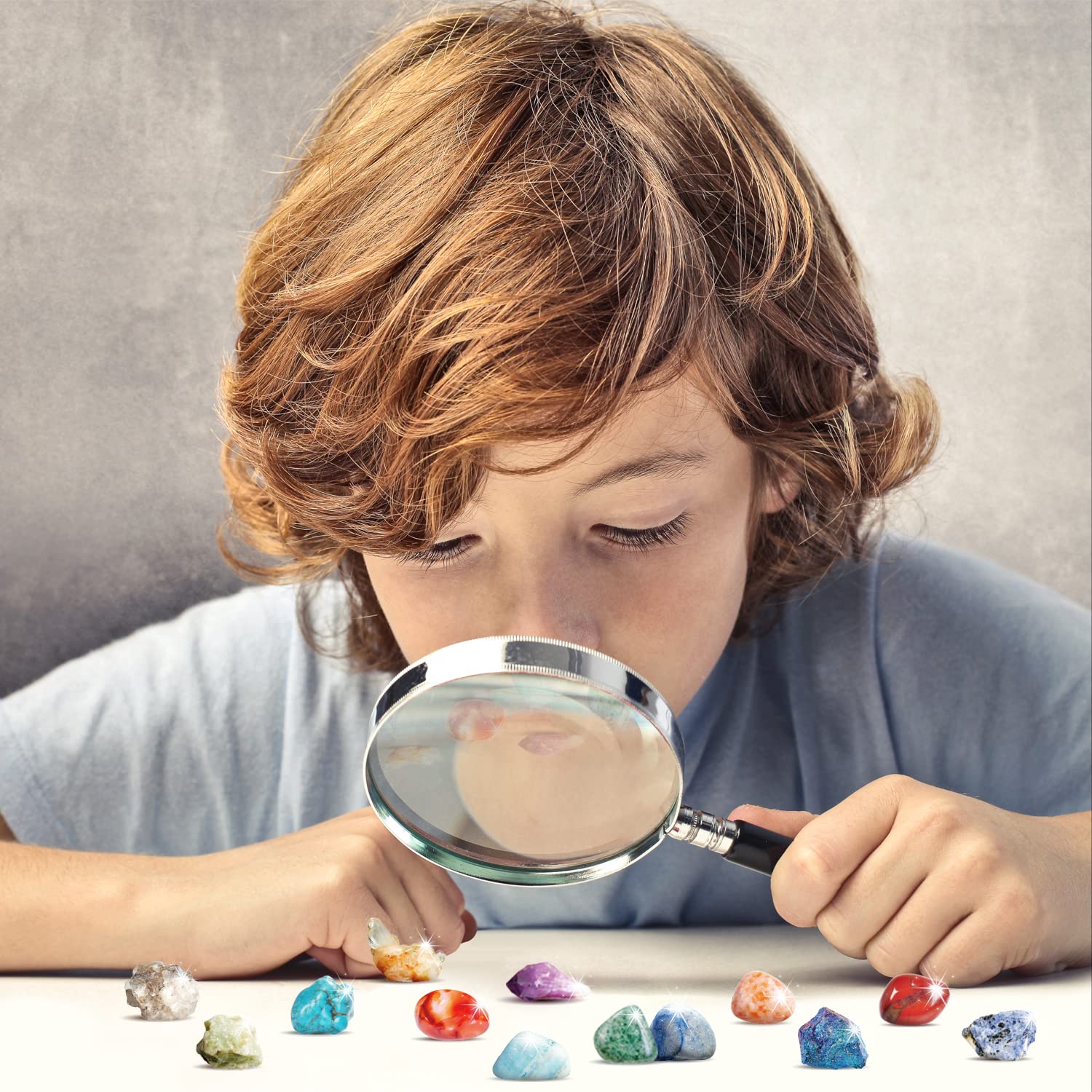 Byncceh 48PCS Coffret Pierre Précieuse et Minéraux Naturels – Pierres Naturelles pour Enfant, Coffret Pierres et Cristaux, Éducation, Décoration et Collection
