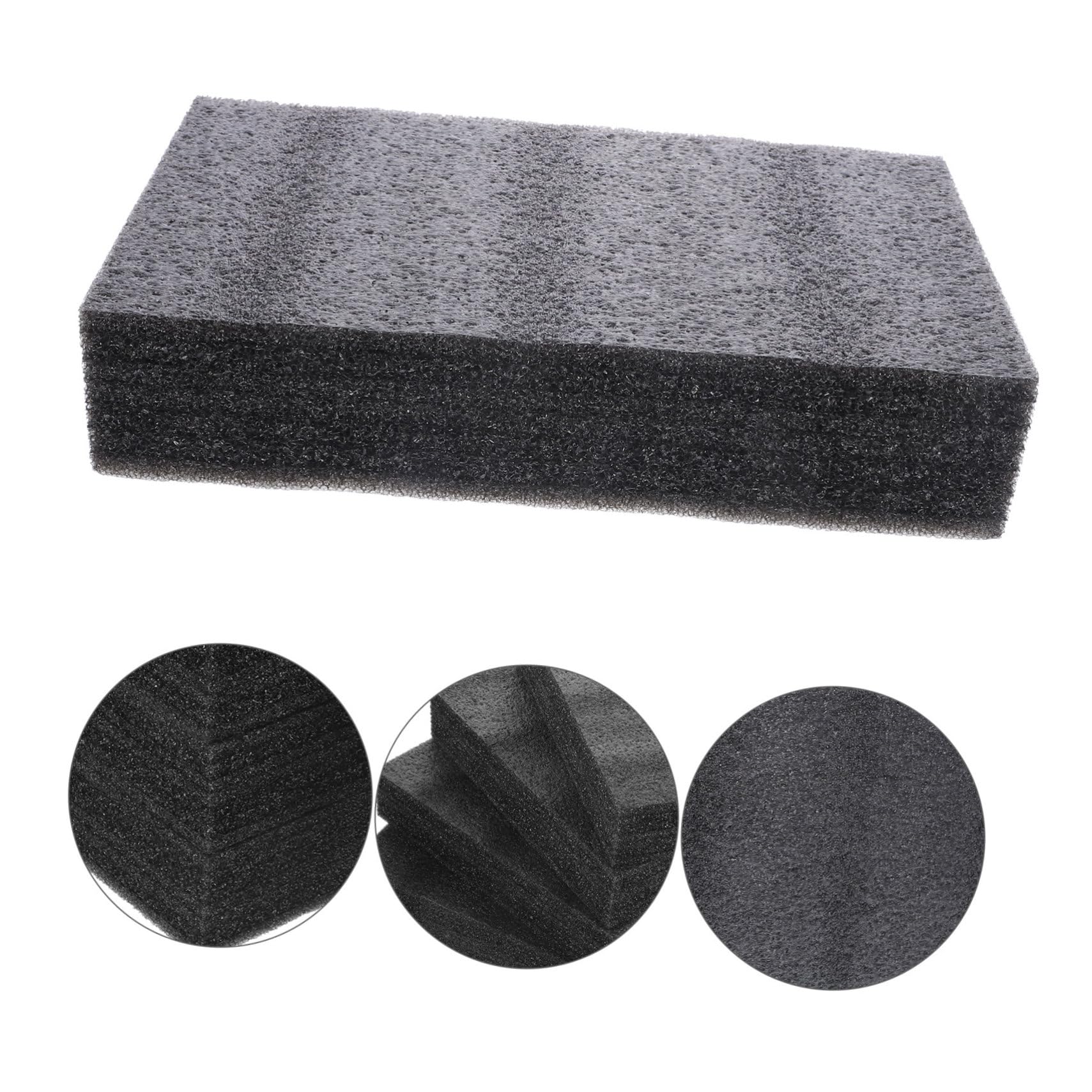 DOITOOL 12 Piezas Insertos de Espuma para Embalaje Tableros de Espuma Express Negros Resistentes y Multiusos para Protección Envíos y Manualidades
