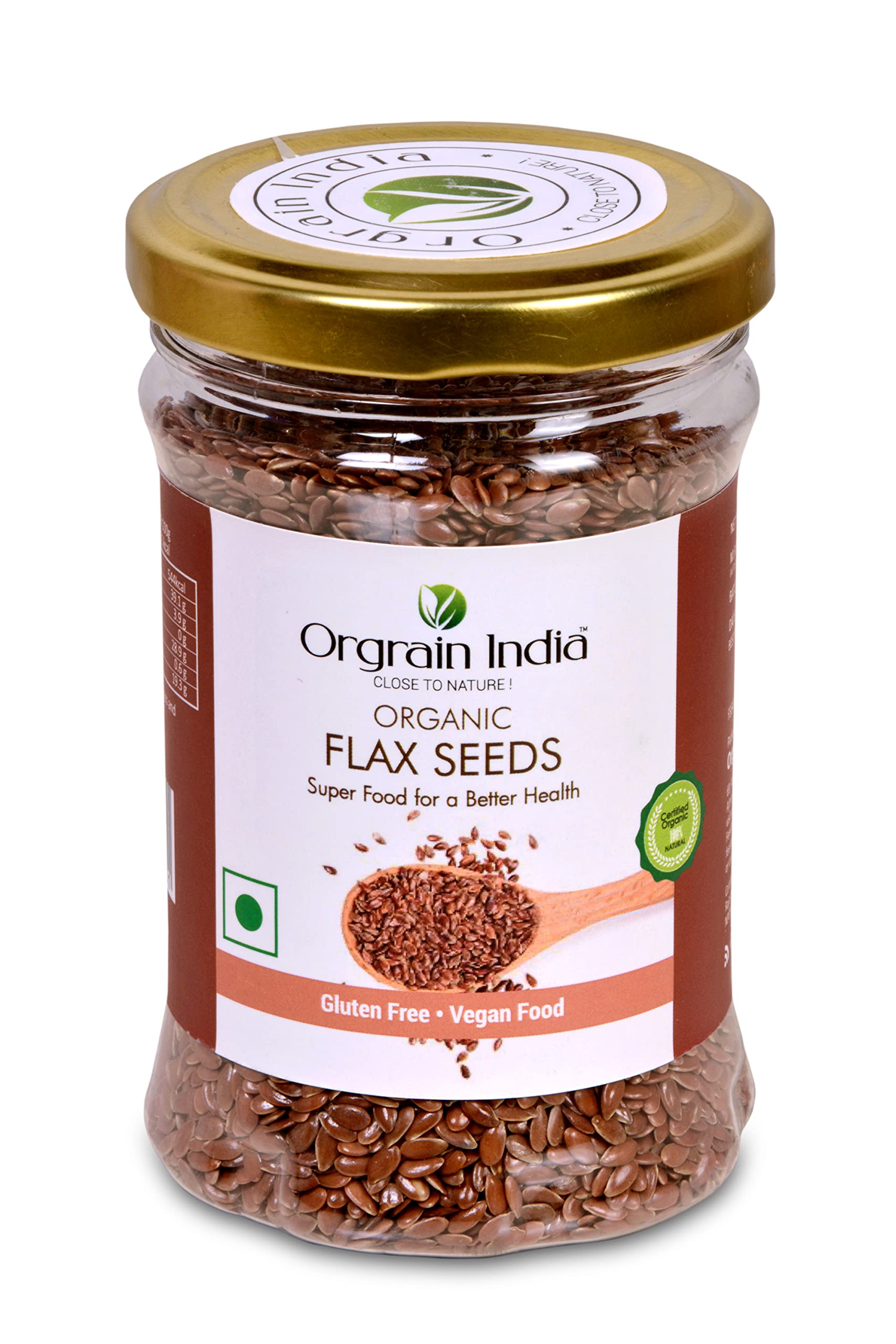 Orgrain India Organic Flax Seeds 150g | Eating and Weight Loss, Rich in Omega | Company-Owned Farmlands (B0813V6N4X) Amazon Price History, Amazon Price Tracker