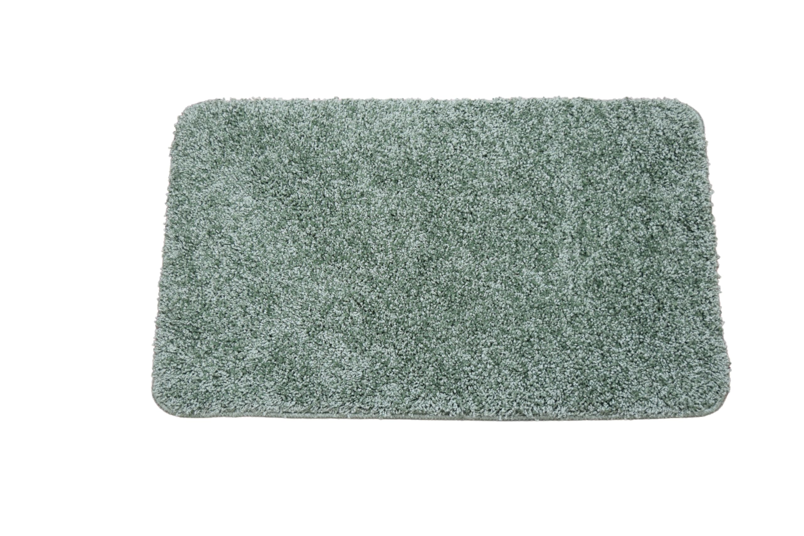 SrS Rugs® Non Slip Bath Mat - Super Soft Machine Washable Rug - Multiple Colours & Sizes (Glade Green, 100cm x 160cm)