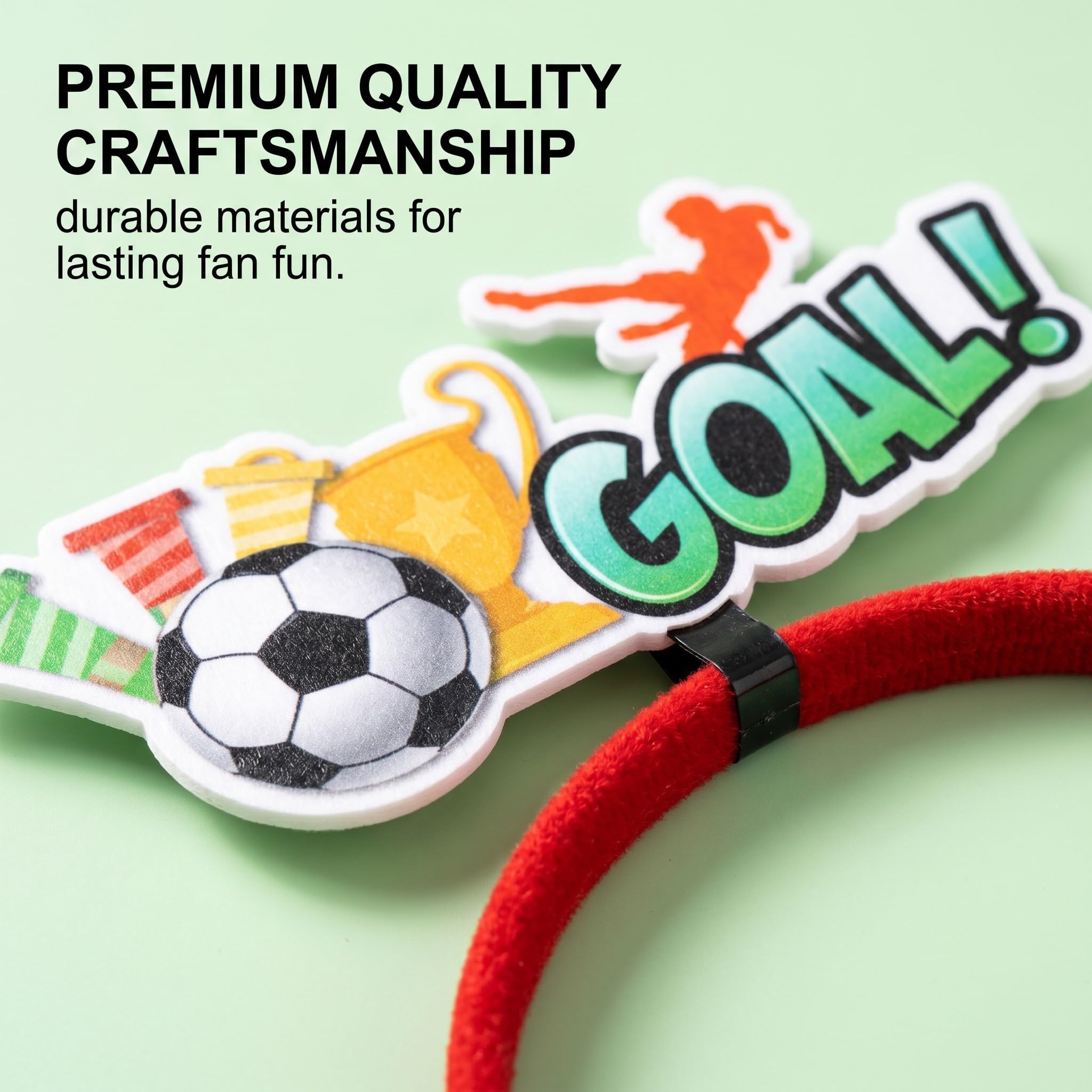 Pack De 4 Diademas De Fútbol Con Bocina Y Diseño De Balón – Accesorios Para Animar En Eventos Deportivos