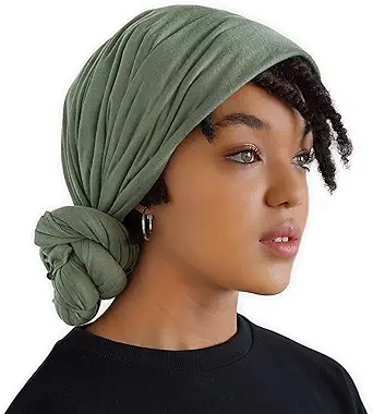 Head Wrap for Black Women - African Hair Wrap & Hair Scarf - Jersey Hair Turbans for Women - Soft & Breathable Headwrap