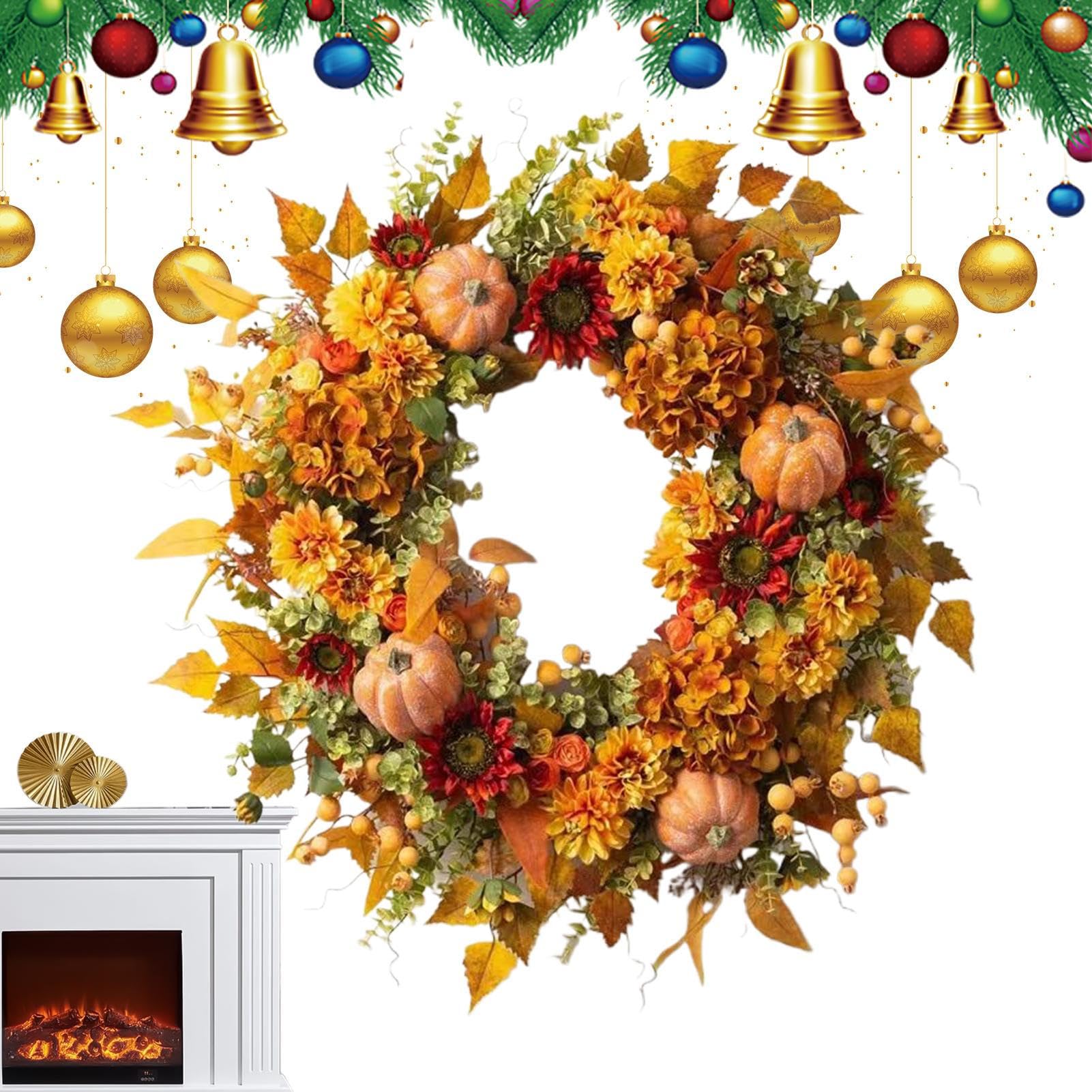 Ghirlanda Del Ringraziamento Ornamento Realistico del Raccolto Autunnale