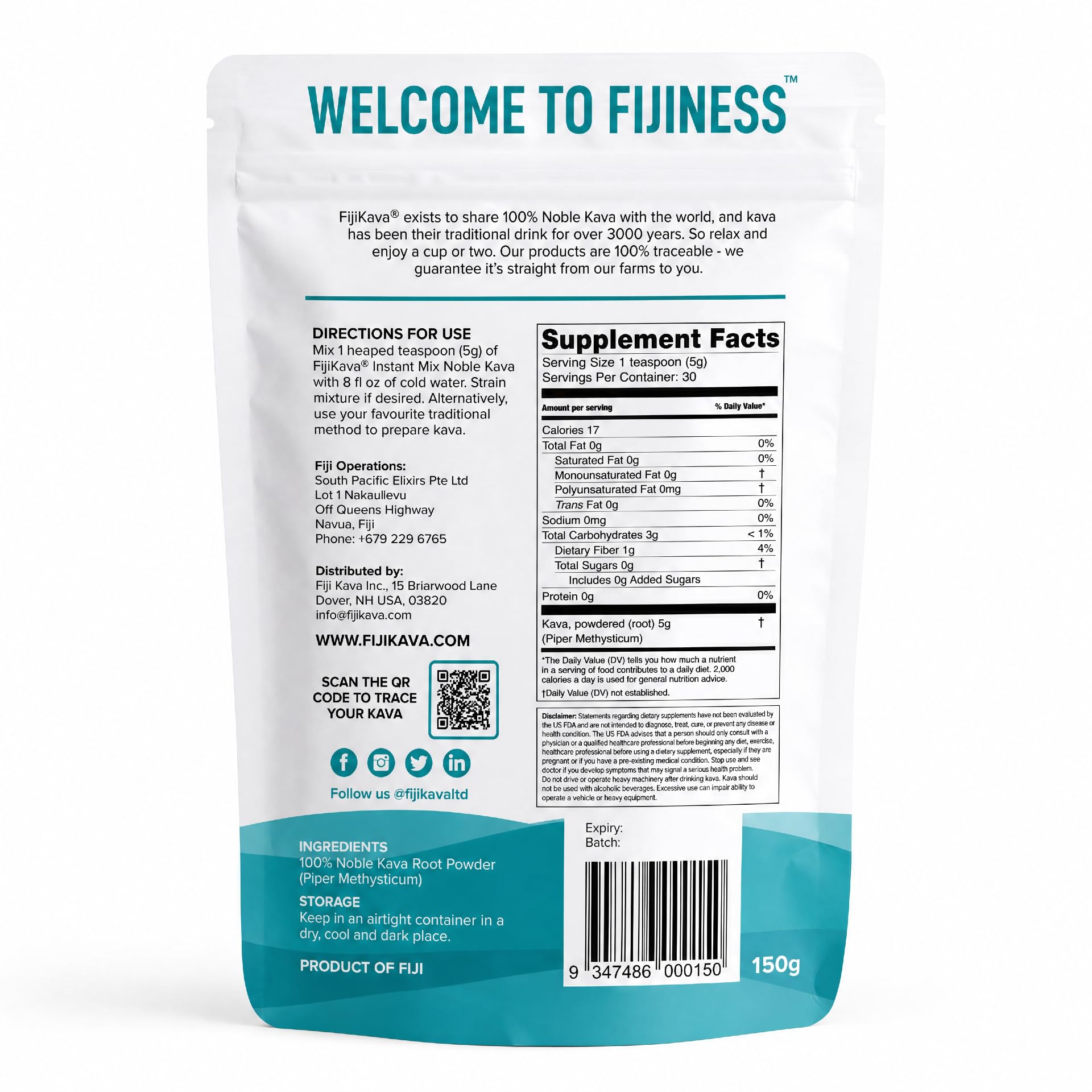 FijiKava Instant Micronized Noble Kava Powder from Fiji, 500g — Amazon image 2