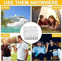 Vista 5 de Meanplan 100 Piezas Bolsas de Plástico a Granel Bolsas Exprimibles Reutilizables Bolsas de Plástico Transparente a Prueba de Fugas para Jugos