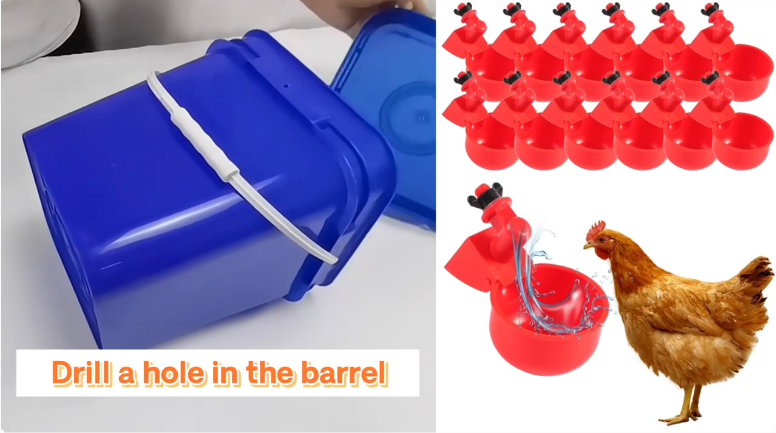 12 PCS Automatic Chicken Waterer Cups - Poultry Drinker For Hens, Ducks, Quail (Anti-Leak)