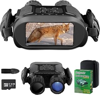Night Vision Binoculars,True IR Illuminator for Complete Darkness, High Sensitivity COMS Sensor NV-900 High-end Gifts for Adults Digital Night Vision Goggles - Bestguarder