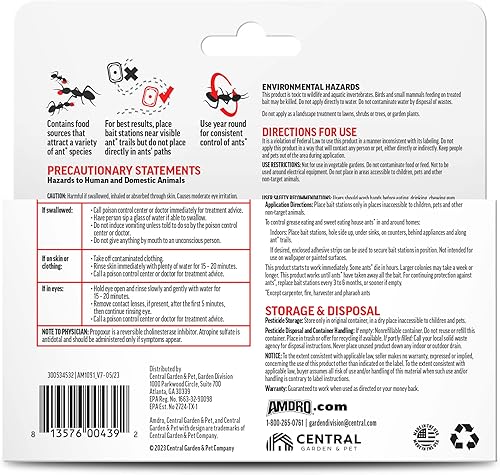Miniatura 11 de Amdro Estaciones de cebo asesino de hormigas, paquete de 4