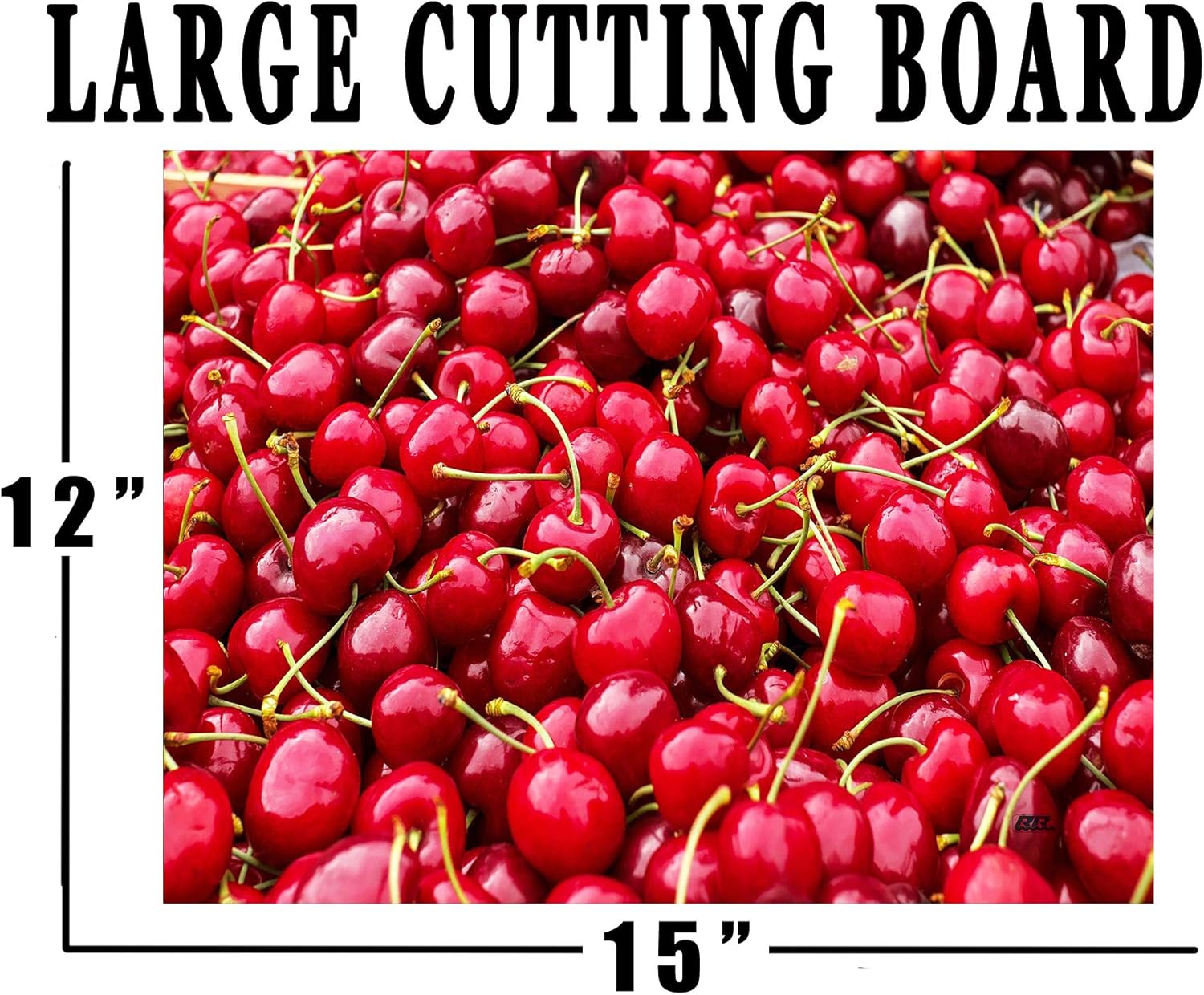 Buу 1 gеt 1 Fresh Cherries Cherry Red Kitchen Glass Cutting Board Decorative Gift For Her Mom Design