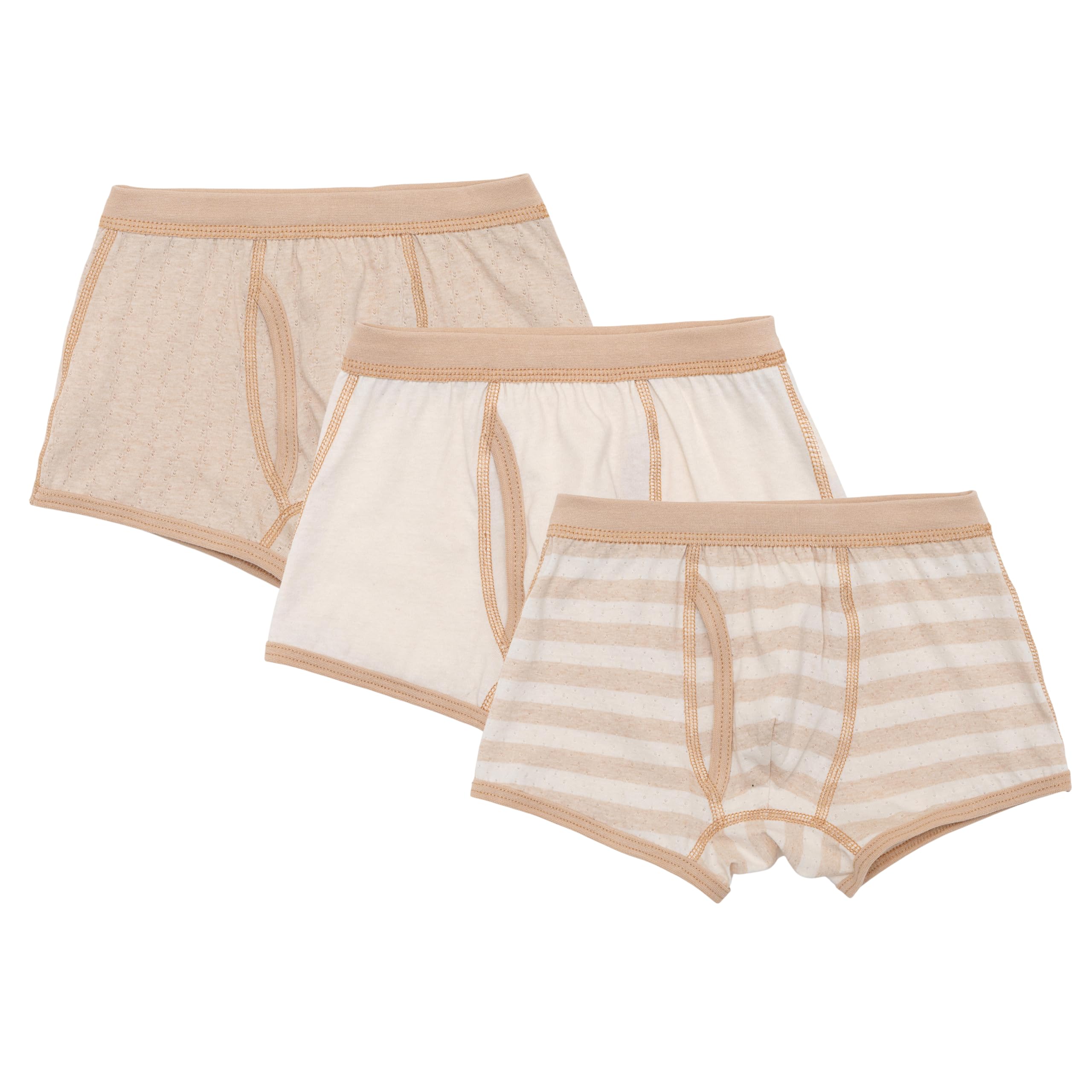GZMM Boys Boxer Brief Underwear Organic Cotton Kids Toddler 3-Pack 3-13 Years