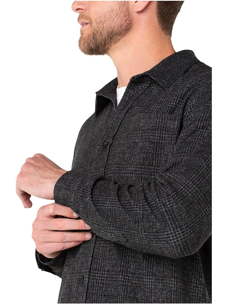 Black Liverpool Los Angeles Long Sleeve Button Up Knit Shirt