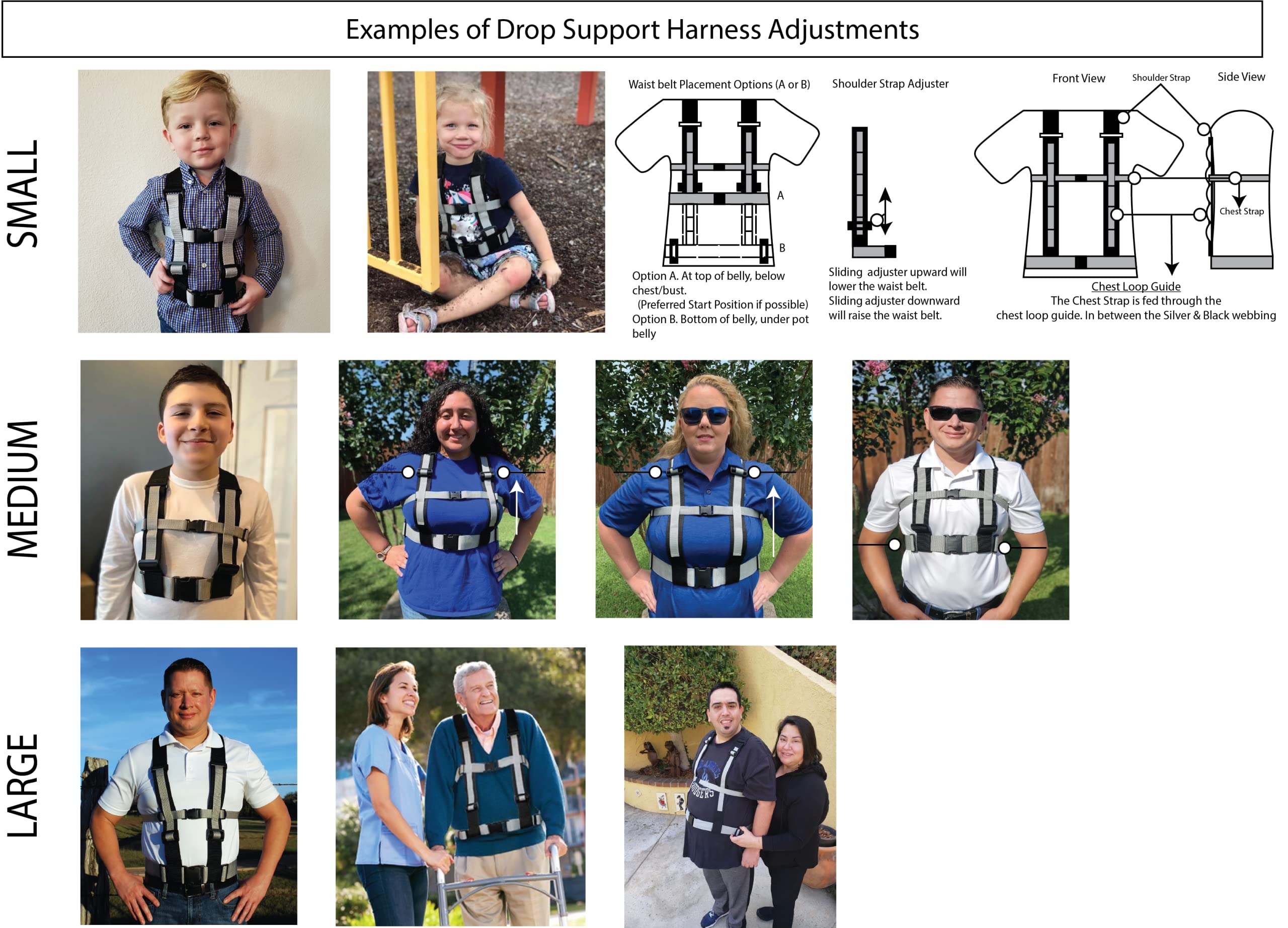Buy Drop Support Harness Aiding in Patient Fall Prevention & Balance