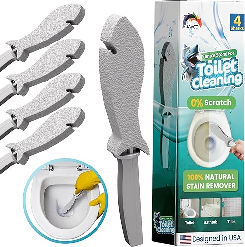 Paquete de 4 piedras pómez para limpieza de inodoros  Piedra pómez de inodoro con mango  Piedra pómez para limpieza  Piedra pómez para limpieza de