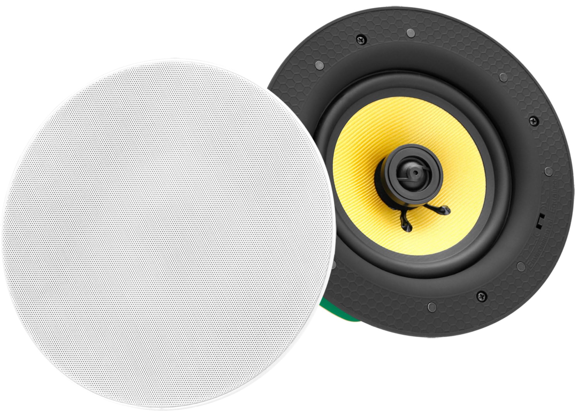 Pronomic CLS-540 WH zestaw głośników do zabudowy 2-drożny 160 W - głośnik sufitowy z Bluetooth i wzmacniaczem Hi-Fi - czysty dźwięk przestrzenny do salonu, gastronomii i wnętrz