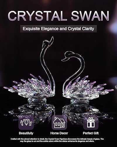 Miniatura 8 de CITYLOVE Regalos para el día de San Valentín para ella, figuras de cisne de cristal, decoración del hogar, regalos para mujeres, mamá, cumpleaños,