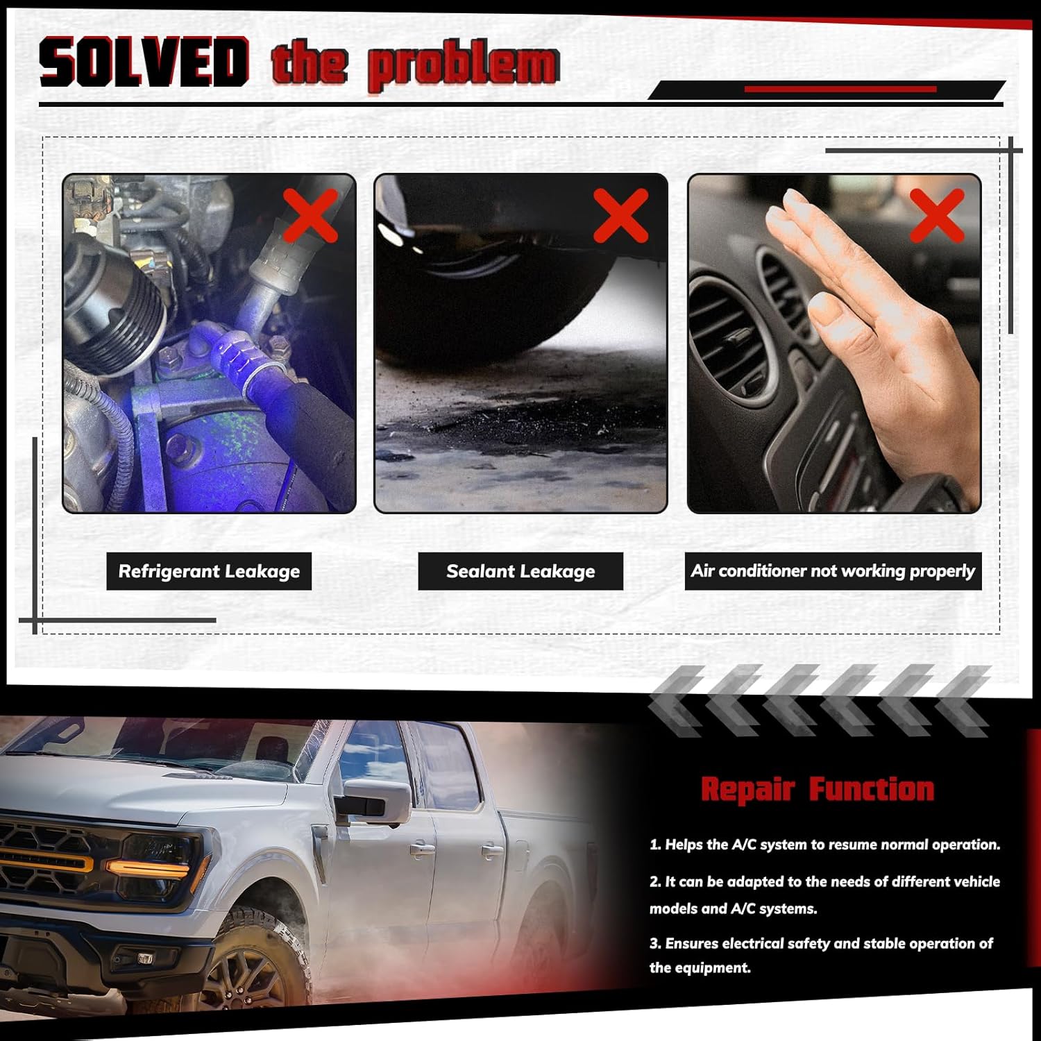 25PCS Air Conditioning Hose & Fitting Kit, Universal Air Conditioning Extended Length Hoses Includes 6.5ft #6#8#10 AC Hoses and #6#8#10 AC Fittings