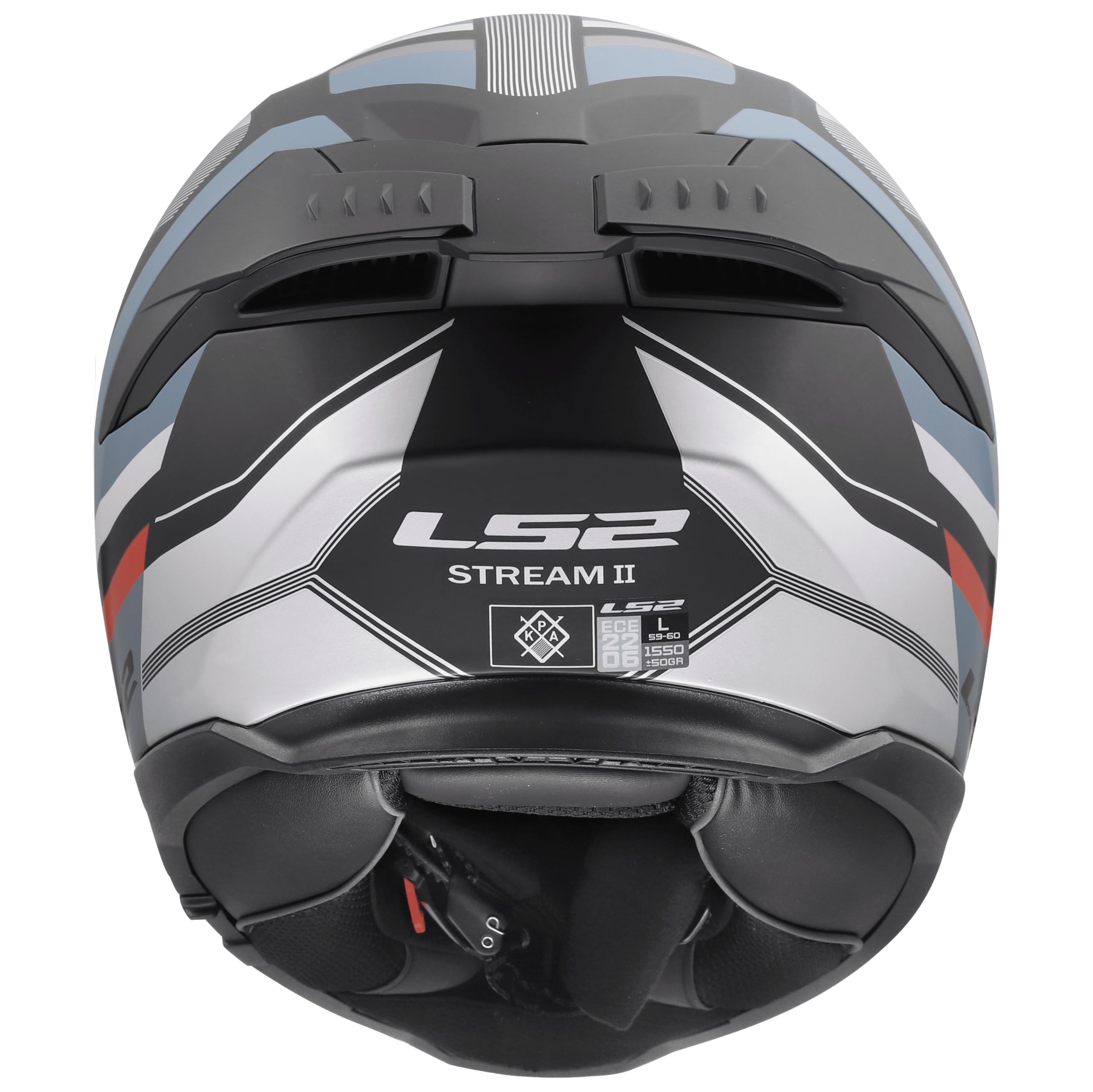 LS2, Casco Moto Integral STREAM II VINTAGE Matt Black Petrol, S