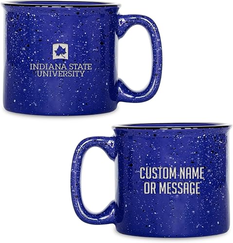 Miniatura 188 de Rico Industries NCAA Utah Utes - Taza de café personalizada de 12 onzas con logotipo grabado con láser profundo, taza de cerámica para acampar con