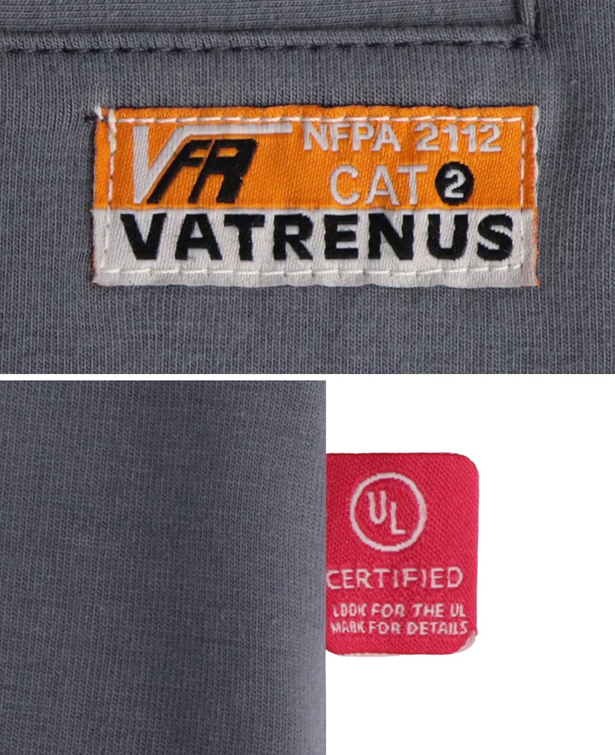 VATRENUS FR Shirt for Men Henley Midweight Utility Pocket Flame Resistant Long Sleeve Work Shirts NFPA2112 CAT2 - Image 4