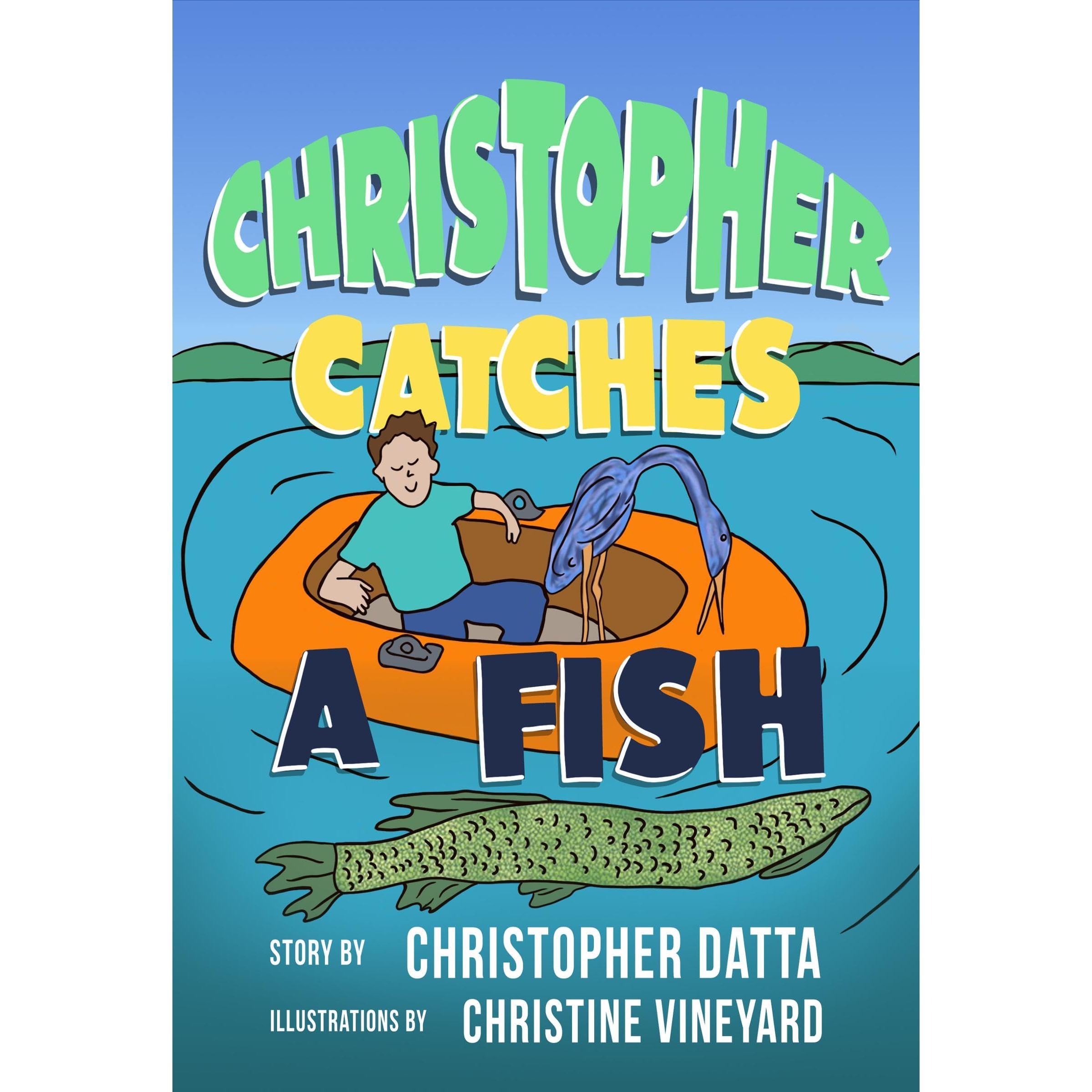 Christopher Catches A Fish