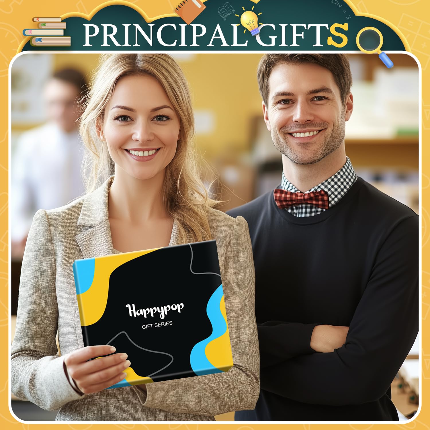 HAPPYPOP Appreciation Gift Ideas - Funny Teacher Principal Boss Coworker Employee Socks