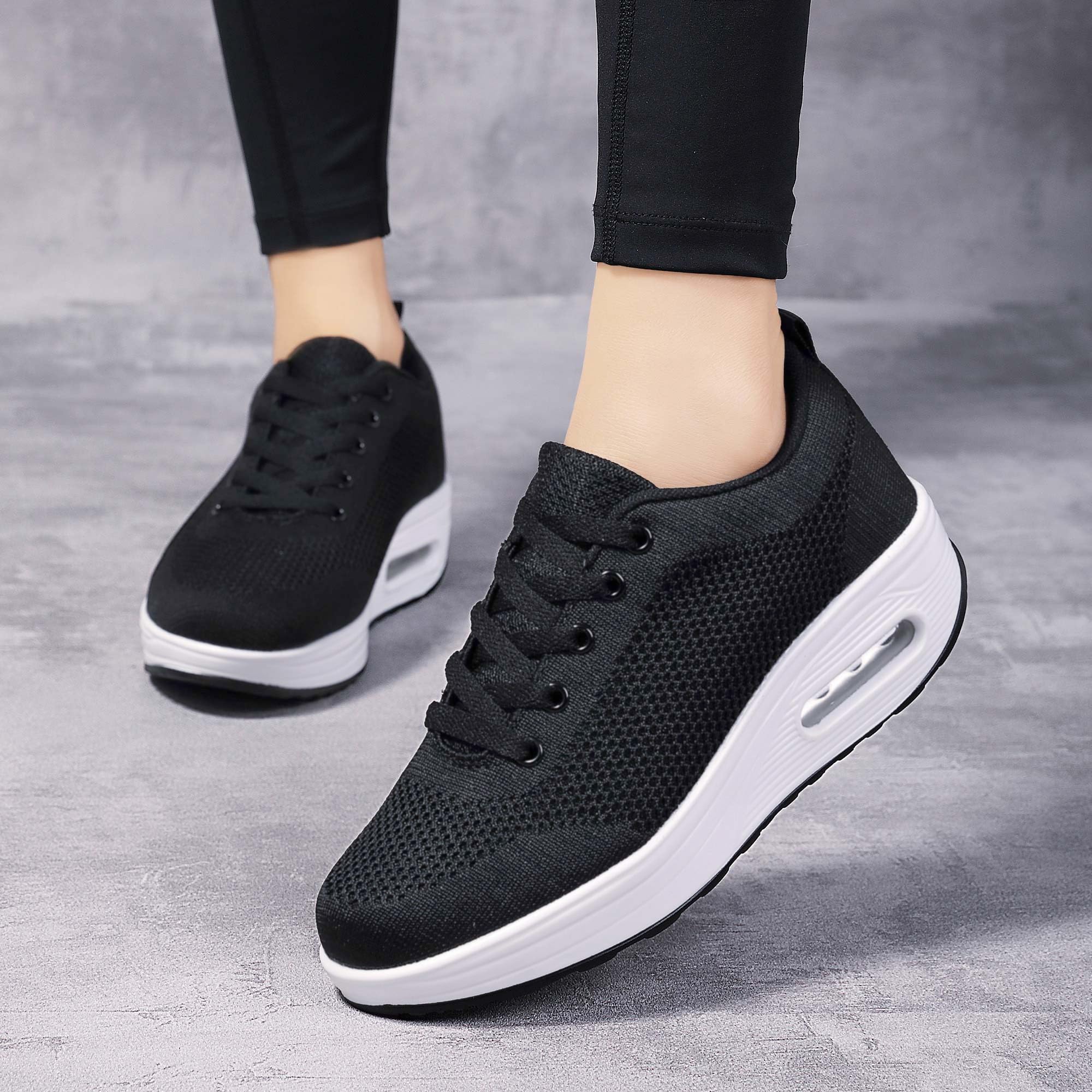 Donna Sneaker Scarpe Dimagranti Scarpe da Ginnastica Casual Tennis Piattaforma Running Sneakers Fitness Sportive Zeppa Outdoor Scarpe Passeggio