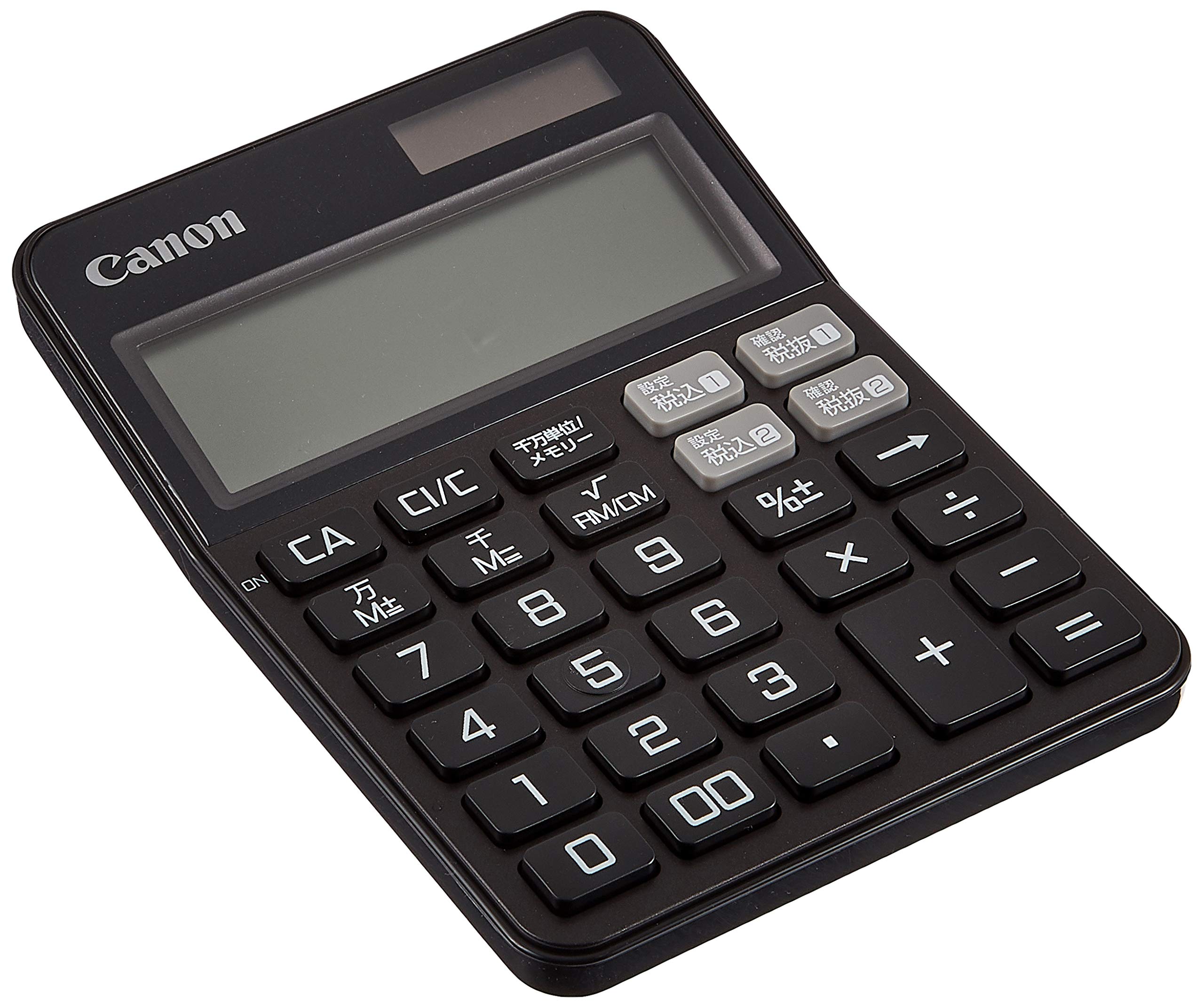 Amazon | Canon カラフル電卓 抗菌仕様 KS-125WUC ファントムブラック