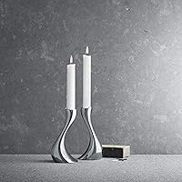 Vista 5 de Georg Jensen Juego de 2 portavelas pequeño Cobra