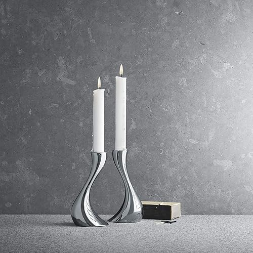 Miniatura 5 de Georg Jensen Juego de 2 portavelas pequeño Cobra