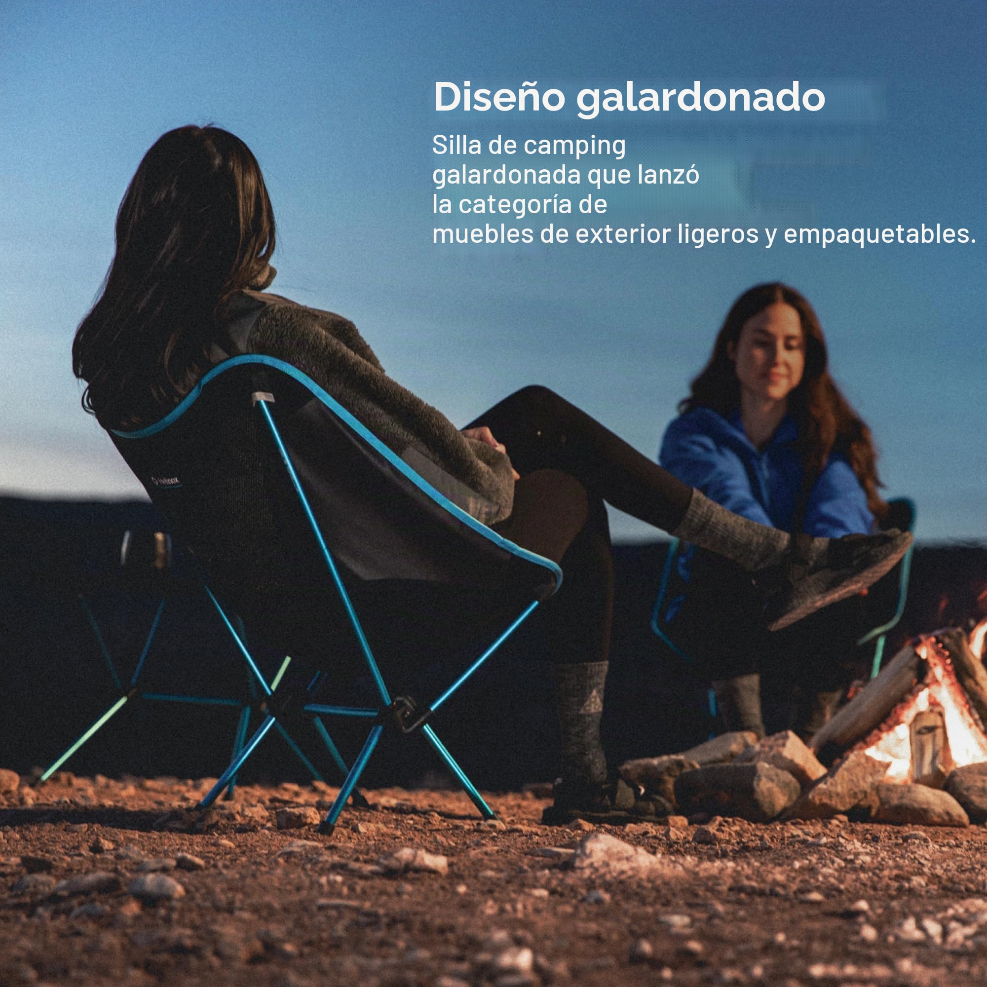 Helinox Silla de Camping Chair One Original, Ligera, compacta, Plegable, Color marrón Coyote