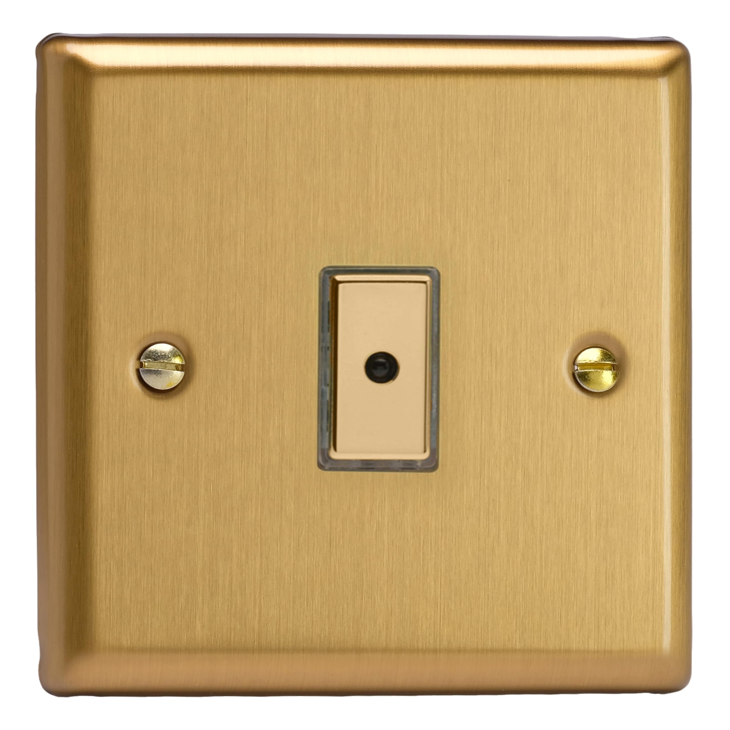 Varilight JBE101 V-Pro Multi-Point Dimmer, Classic Brushed Brass, 100w Max, 1-Gang, 1-Way