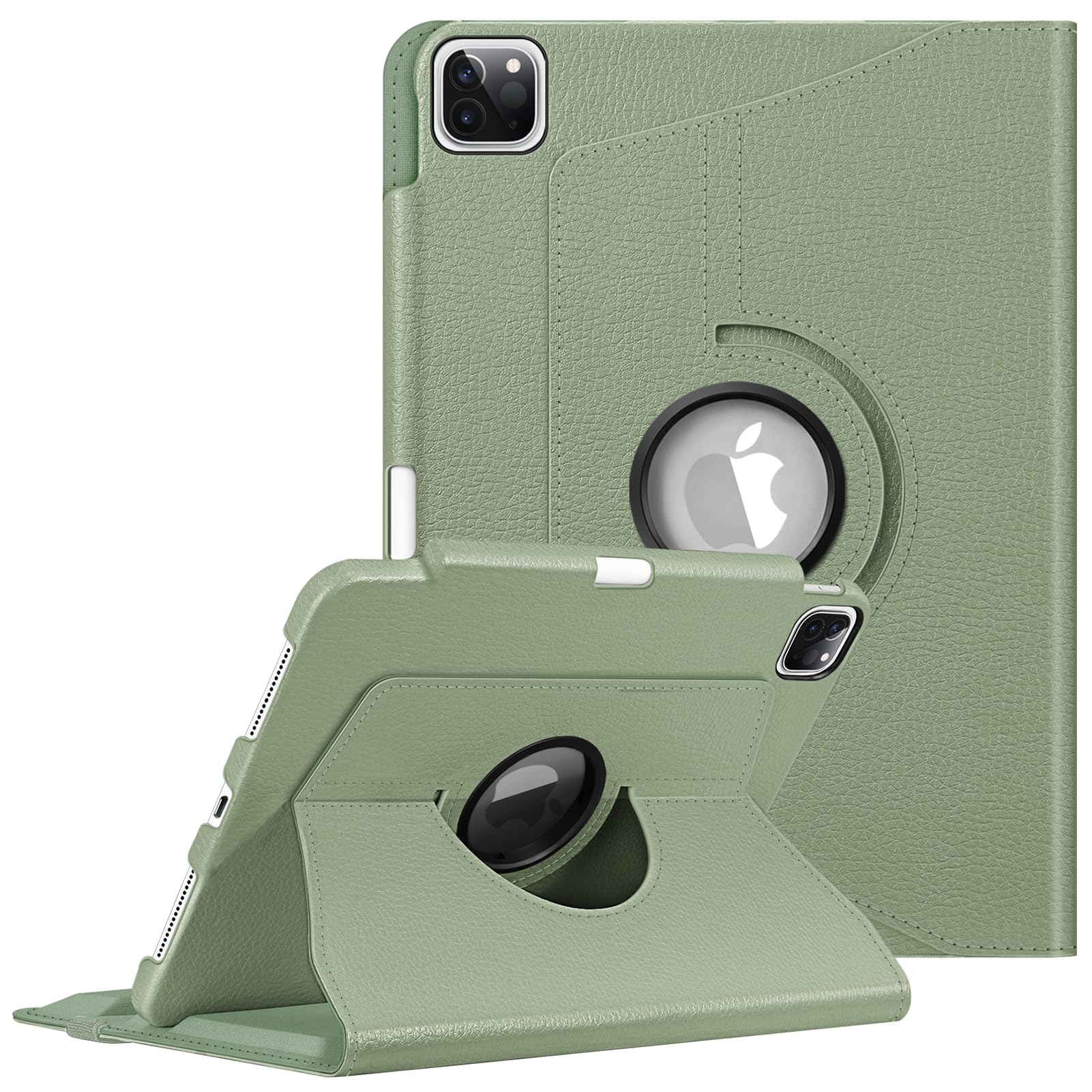Fintie Rotating Case for iPad Pro 11-inch (4th / 3rd Generation) 2022/2021-360 Degree Swiveling Stand Cover w/Pencil Holder, Auto Sleep/Wake, Also Fit