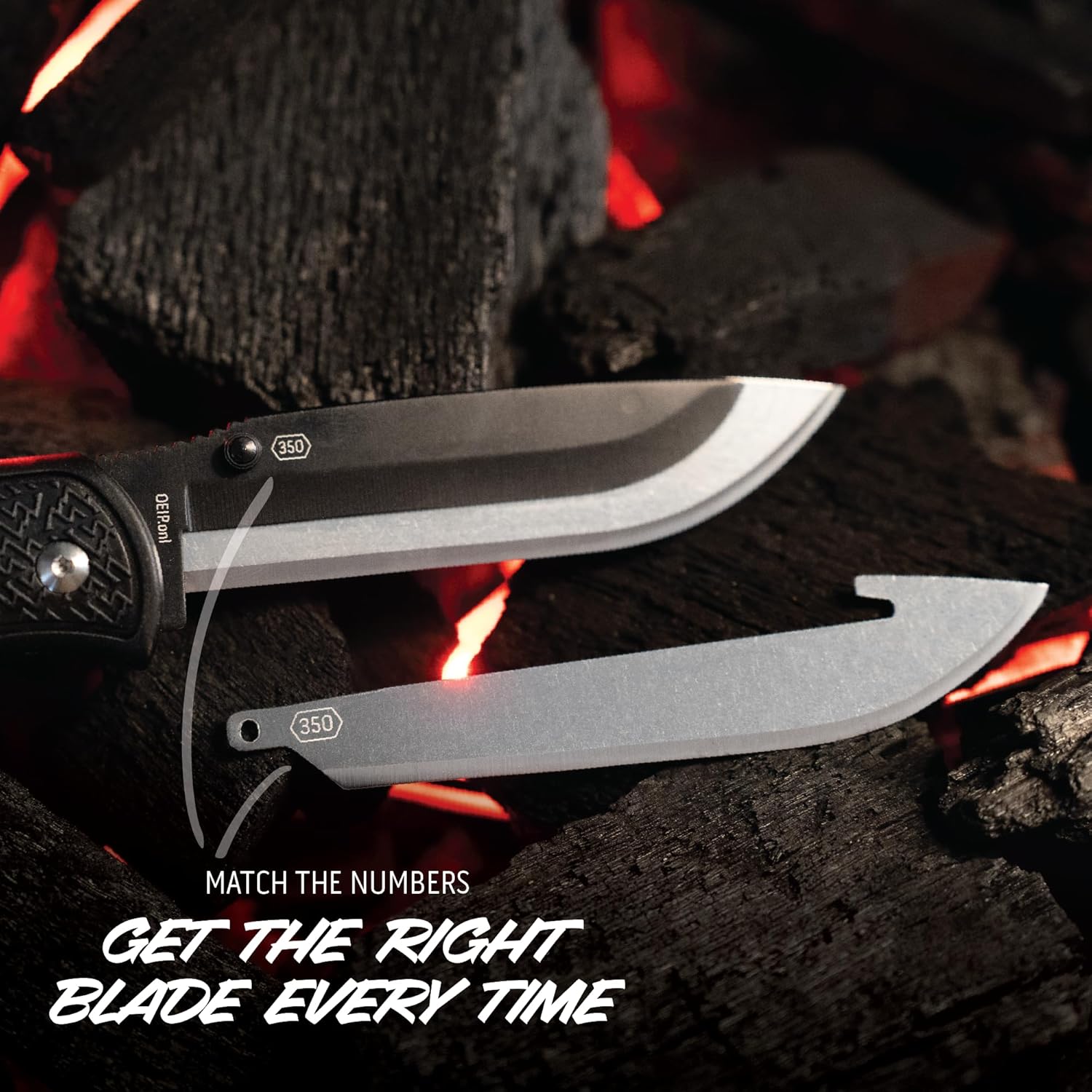 OUTDOOR EDGE Onyx EDC 3.0" Folding Pocket Knife – Replaceable Blade System with Pocket Clip, Lockback Safety and 3 Blades - Compact, Razor Sharp Utility for Precise Everyday Cutting Tasks
