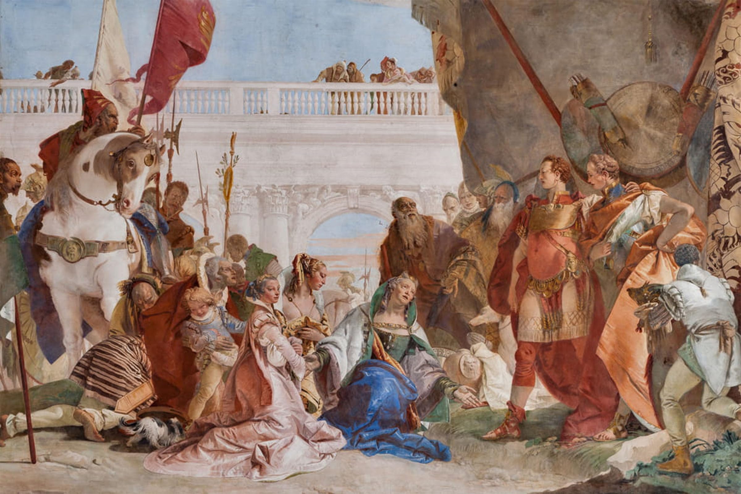 Posteriik No Frame Famous Animal Posters Vintage Picture Continence Of Alexander The Great By Battista Tiepolo Modern Wall Decor For Home Decor 60X90cm