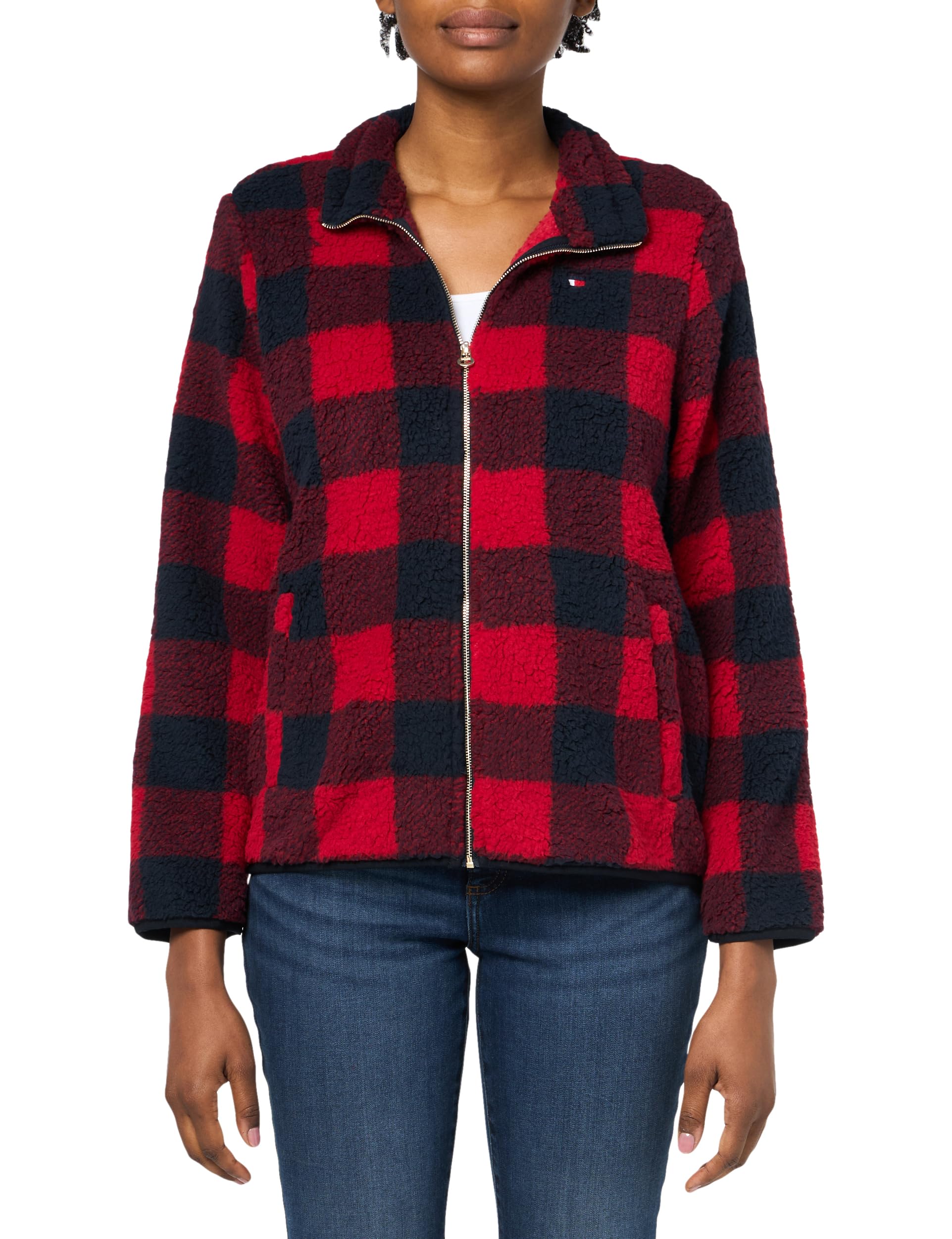 Tommy Jeans Tommy Hilfiger Plaid Wool Coat Tommy Hilfiger Women's