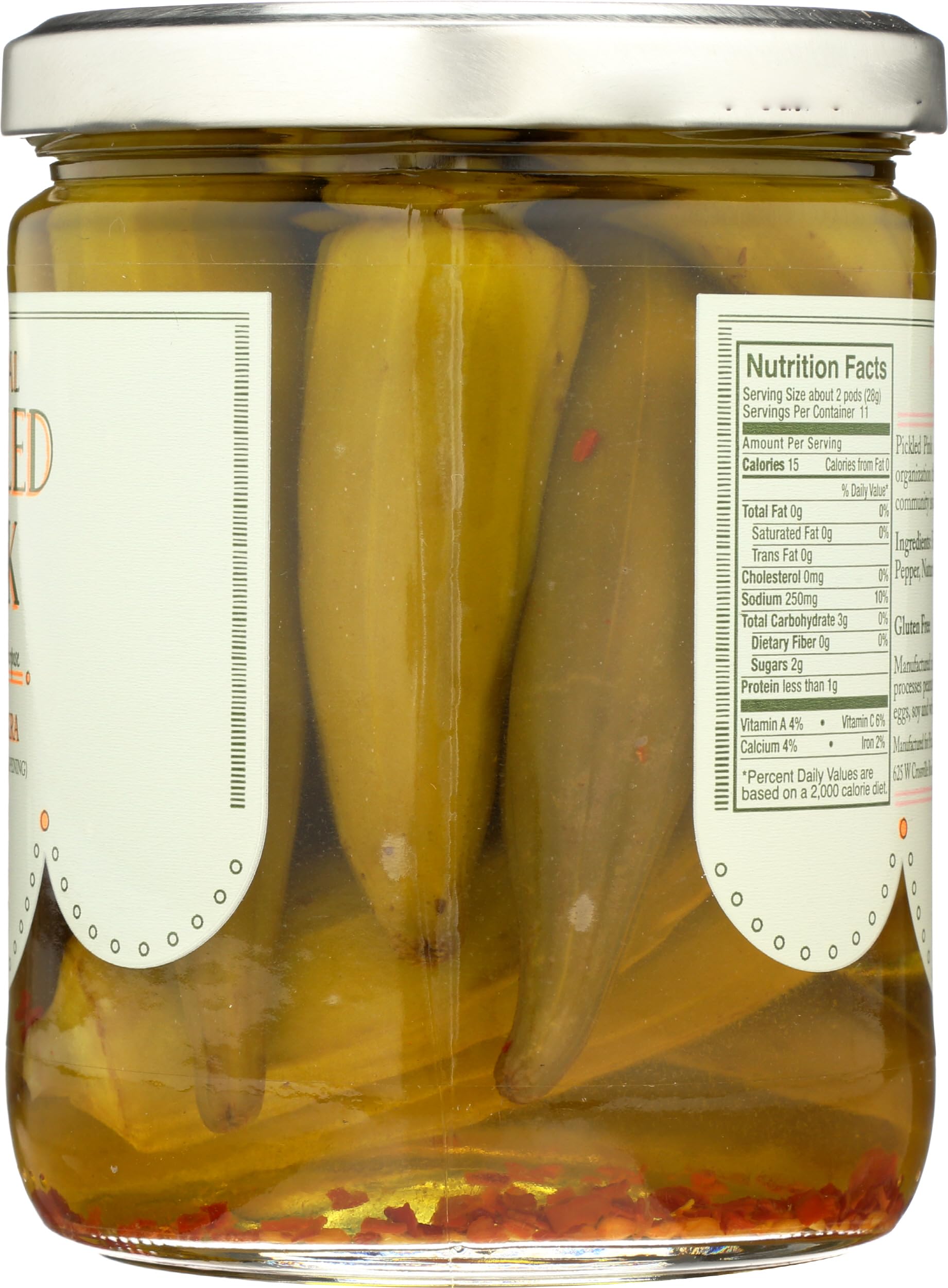 Pickled Pink Foods, Okra Pickled, 16 Fl Oz