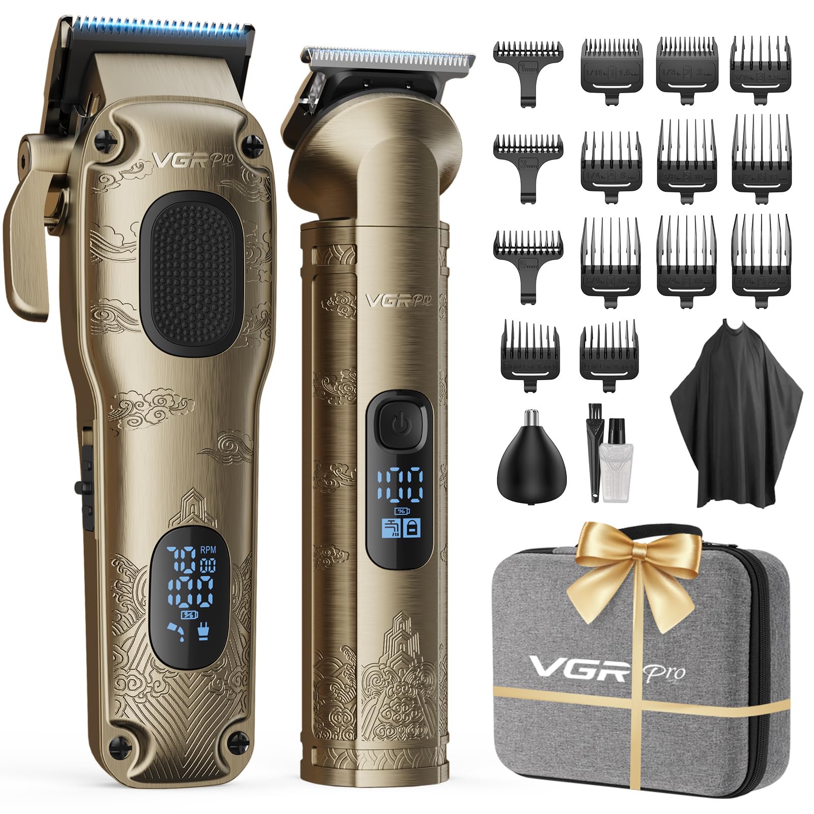 VGRPRO Hair Clippers for Men Professional, Cordless Hair Clippers…