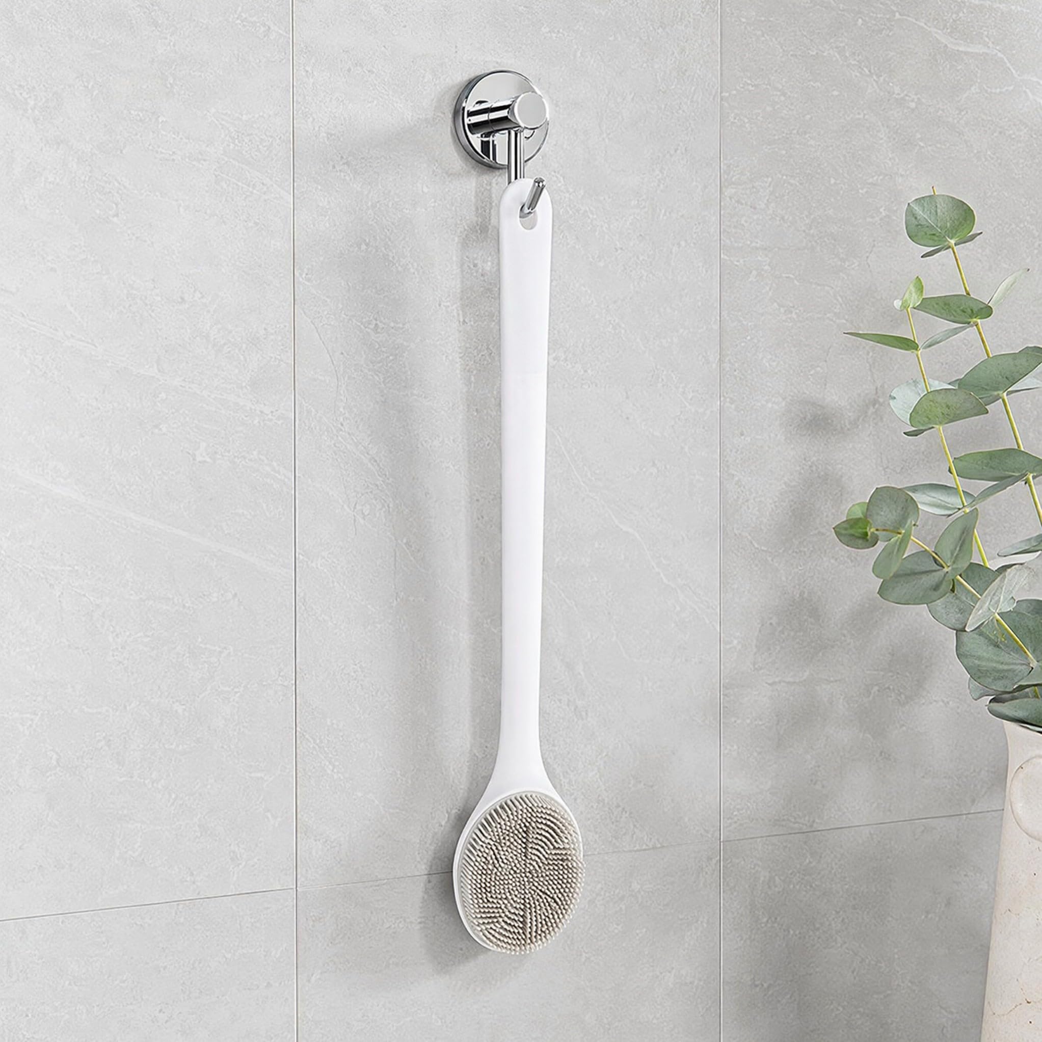 POPETPOP 3pezzi Spazzola Massaggio Per Bagno Per Adulti Scrubber Ergonomico Per Schiena Scrub e Massaggio Utilizzo Quotidiano e Adatta Tutti Tipi