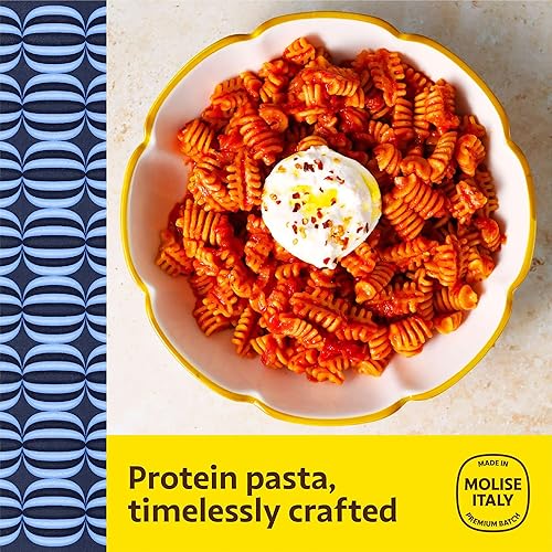 Miniatura 5 de Brami Radiatori Pasta de proteína italiana, baja en carbohidratos, alta fibra, sin OMG, keto, fabricada en Italia, pasta de sémola, fortificada con