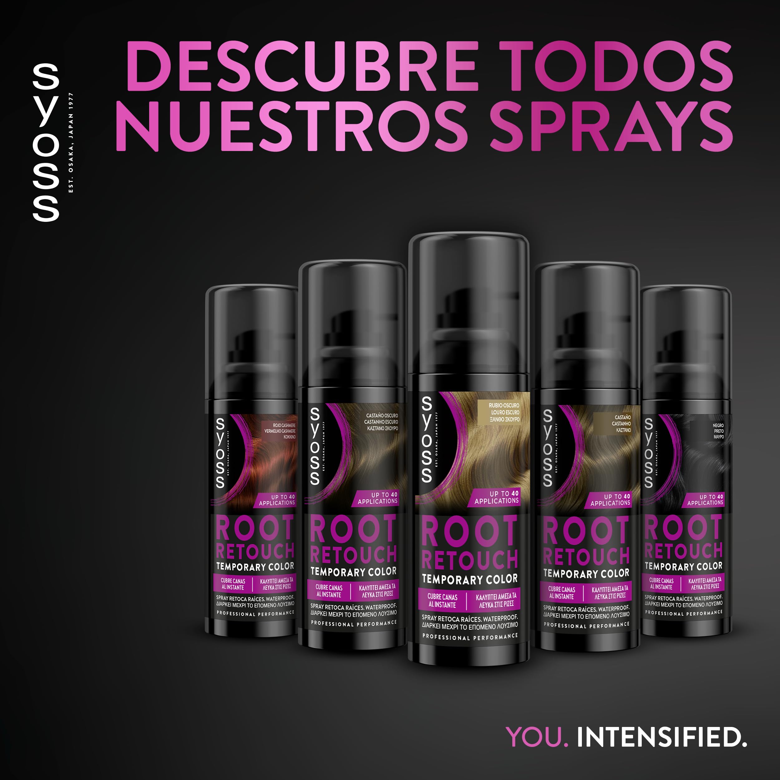 SYOSS Root Retouch Retoca Retoca tymczasowy kolor ciemnego blondu (1 x 120 ml), retuszer do włosów i włosów z natychmiastowym kryciem, tymczasowa koloryzacja włosów, zestaw 3 szt