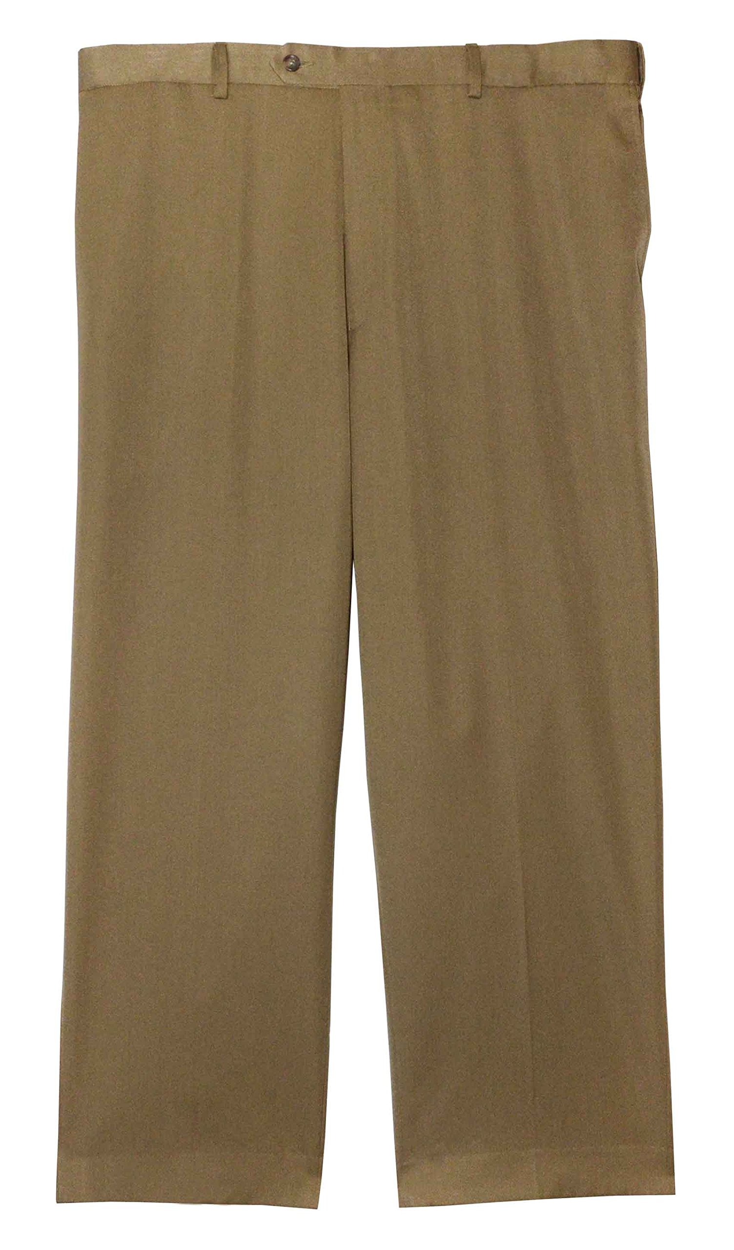 Jonathan Quale Big and Tall Flat Front Dress Pant - Camel