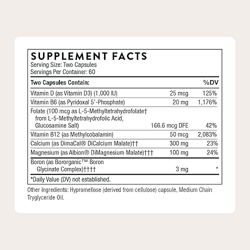 Miniatura 2 de THORNE - Soporte Óseo Avanzado‡ - (anteriormente Oscap) - Suplemento de salud ósea con calcio y vitamina D* - 120 Cápsulas