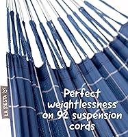 Vista 8 de LA SIESTA Brisa Hamaca clásica, hecha a mano, resistente a la intemperie, resistente a roturas, hamaca para relajación interior y exterior