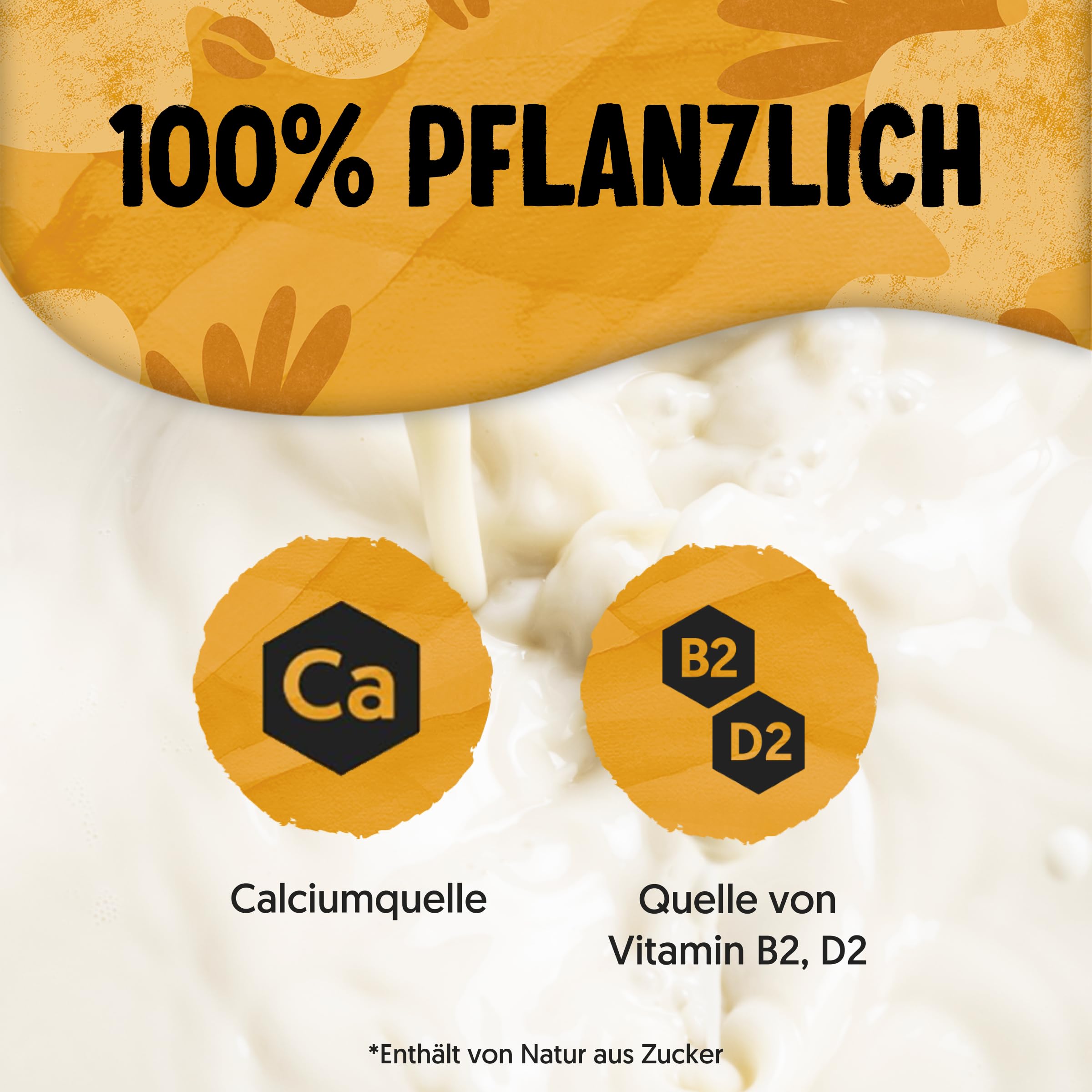 Alpro Barista Vanille – Zum Aufschäumen – Von Natur aus laktosefrei – Reich an Ballaststoffen, Calcium und Vitaminen – 8 x 750 ml – Haltbar
