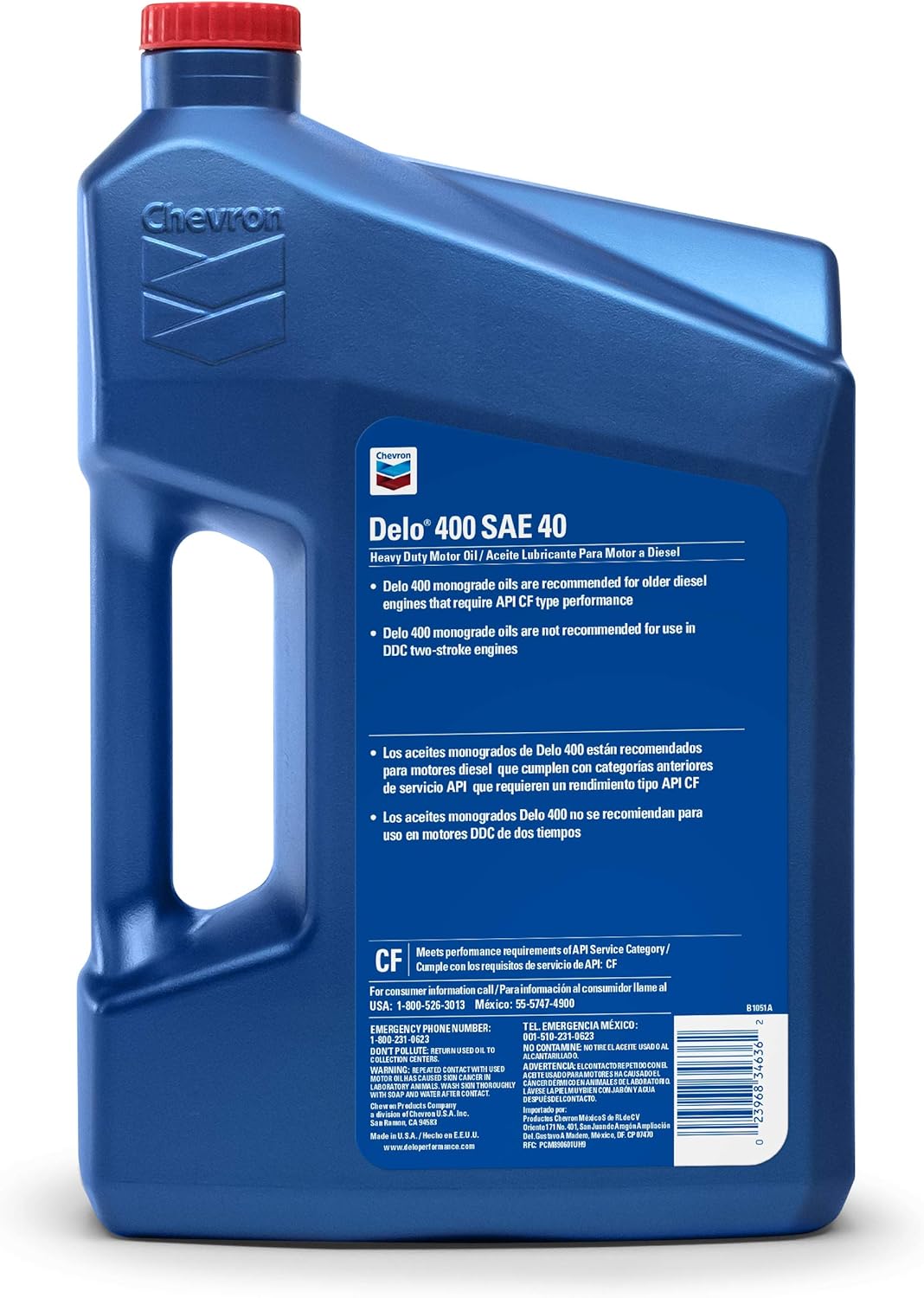 Delo 400 SAE 40 Motor Oil 1 Gallon Jug 3 81jmXQSm+eL. AC SL1500
